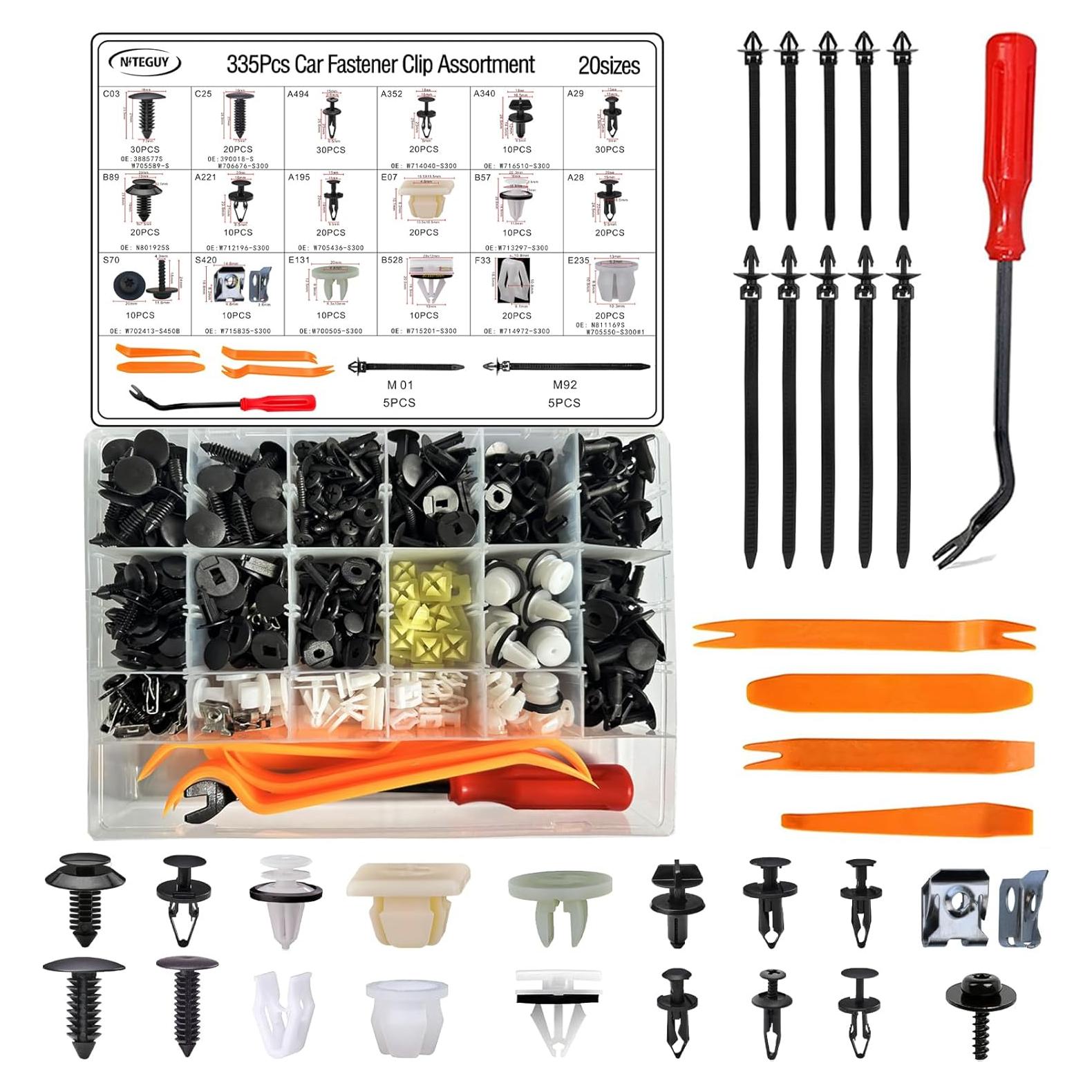 Kit de Clips de Retención Niteguy 335Pcs para Ford F150