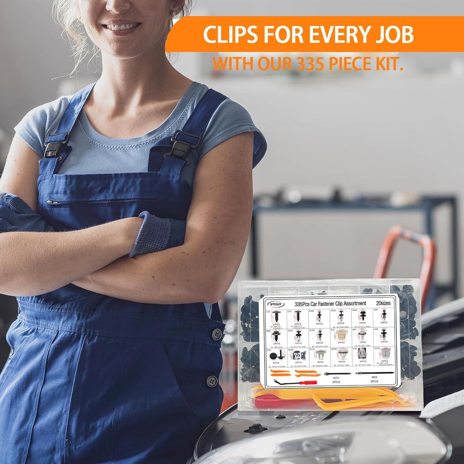 Kit de Clips de Retención Niteguy 335Pcs para Ford F150