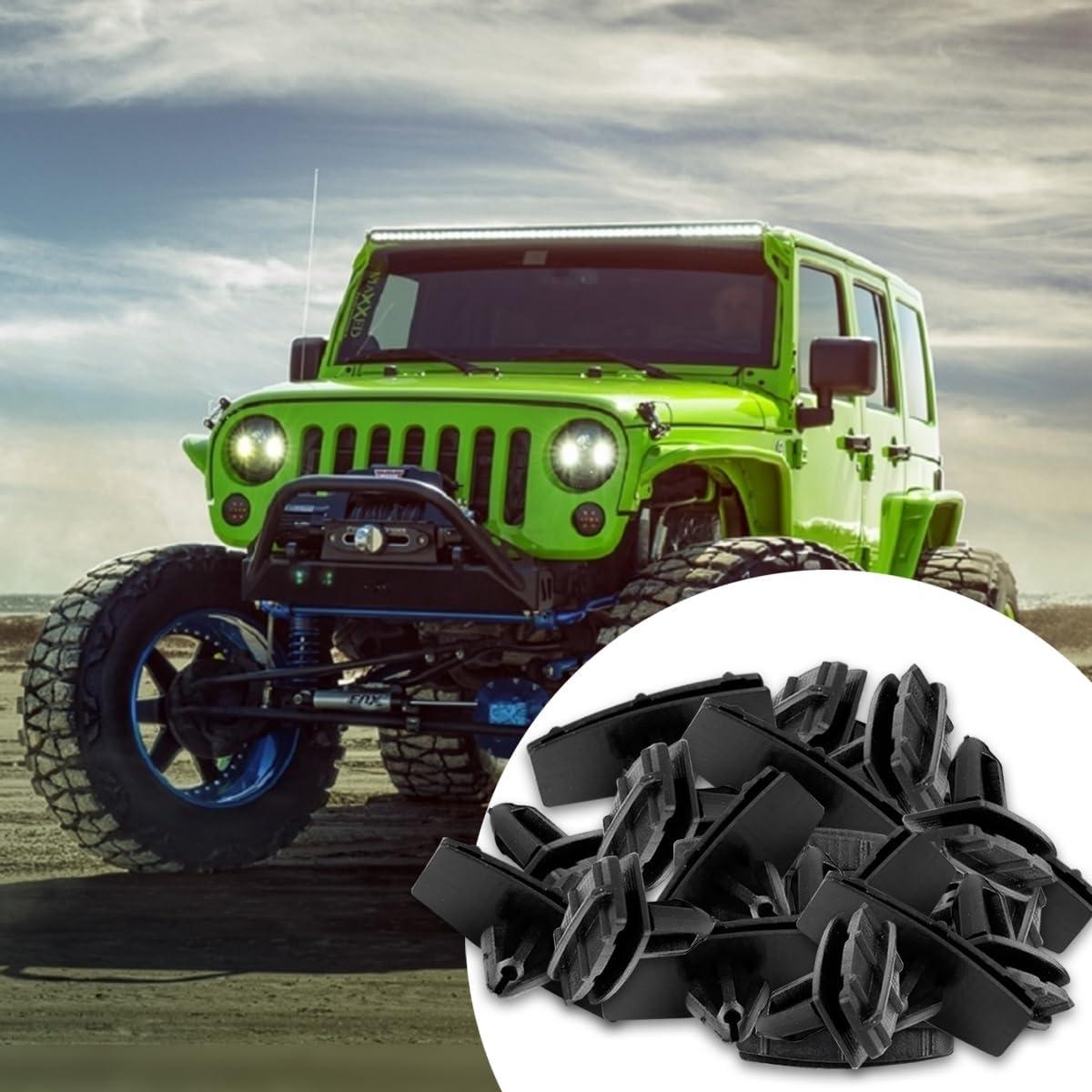 30 Clips de Aleta de Guardabarros AICEL - Nylon Negro 12mm