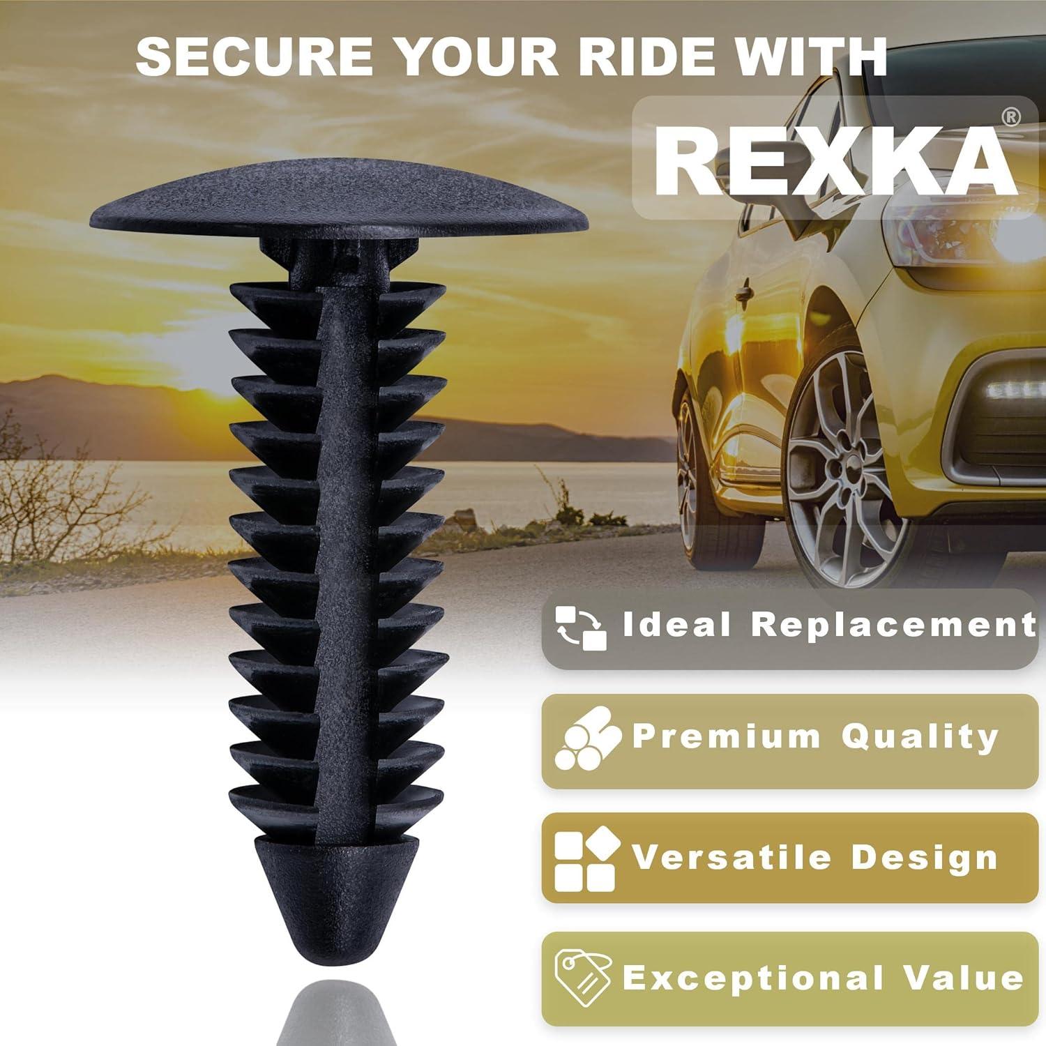 Clip de Retención de Escudo de Barro Rexka 30pcs para Ford