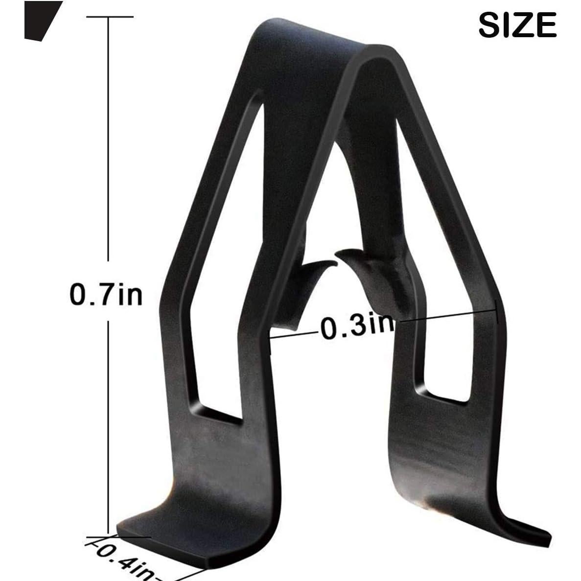 Paquete de 30 Clips de Retención Metal Negro PAGOW Universal