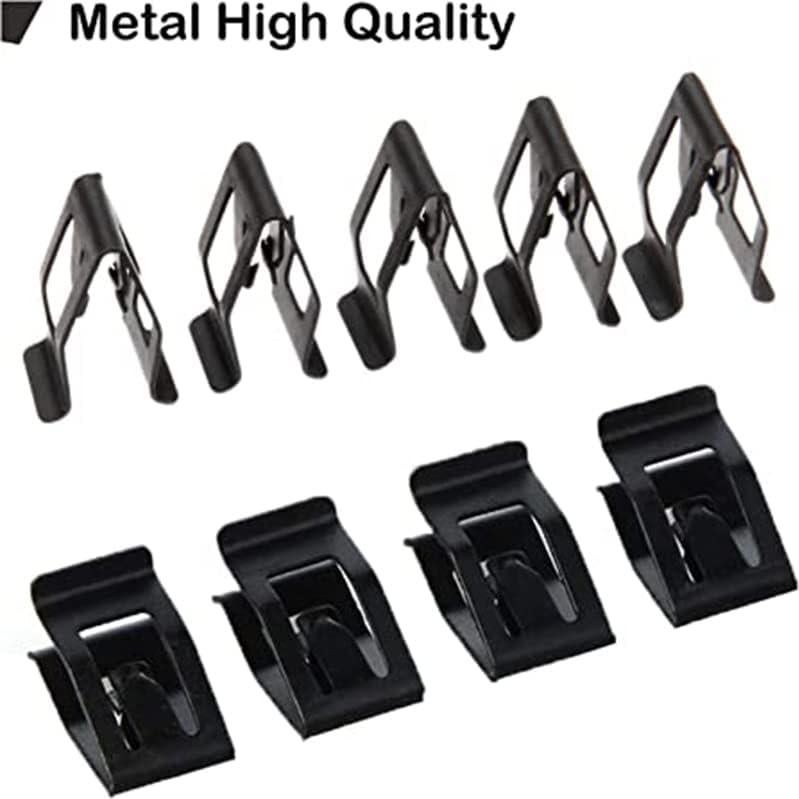 Paquete de 30 Clips de Retención Metal Negro PAGOW Universal