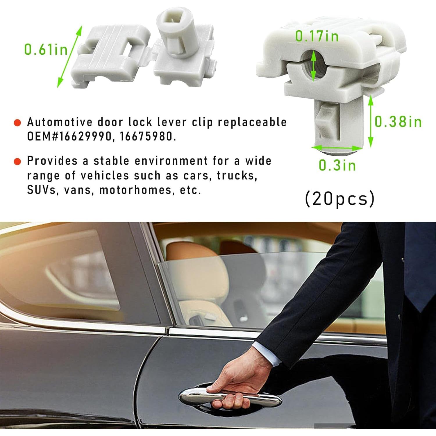 20 Clips de Varilla de Cerradura de Puerta Dickno 4.0 mm