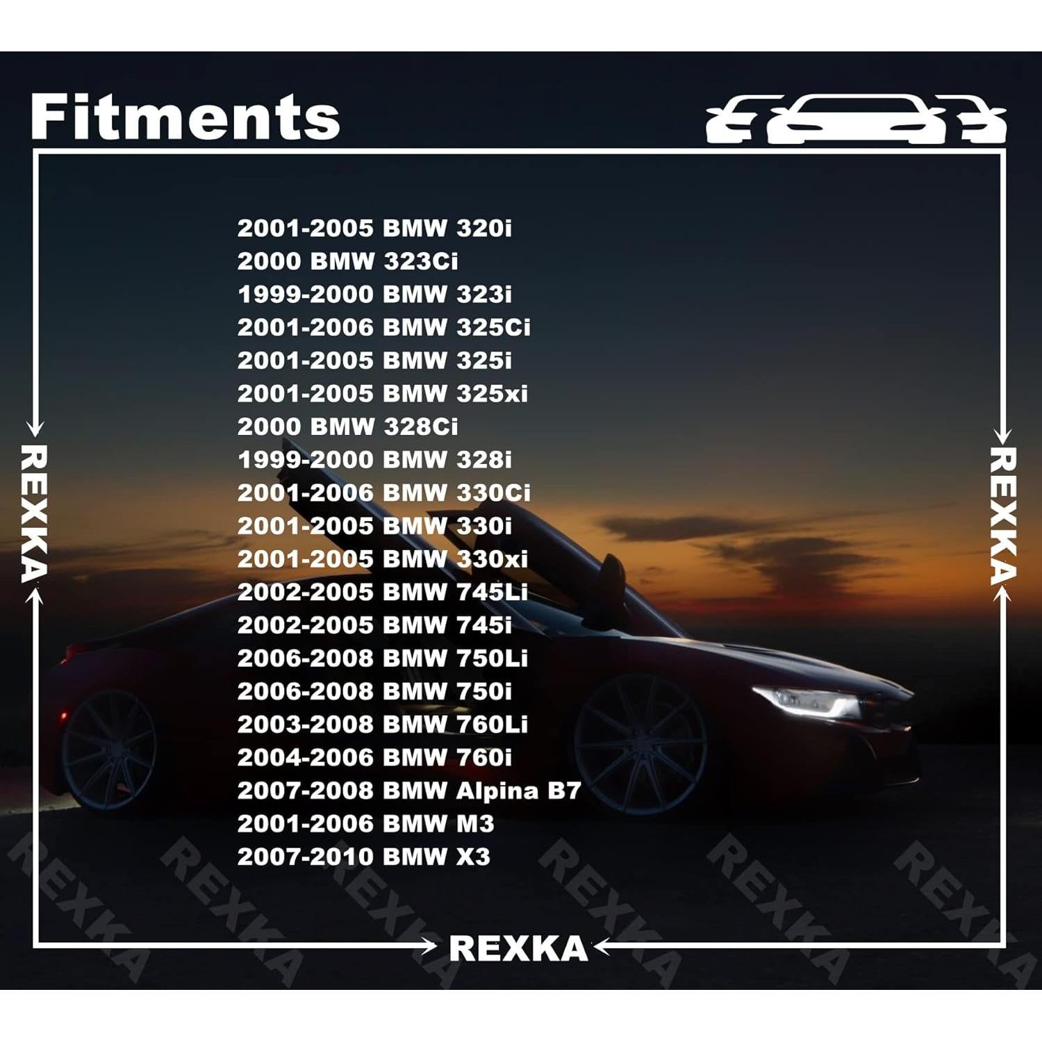 Clips de Recubrimiento Interior BMW Rexka 51pcs + Herramienta