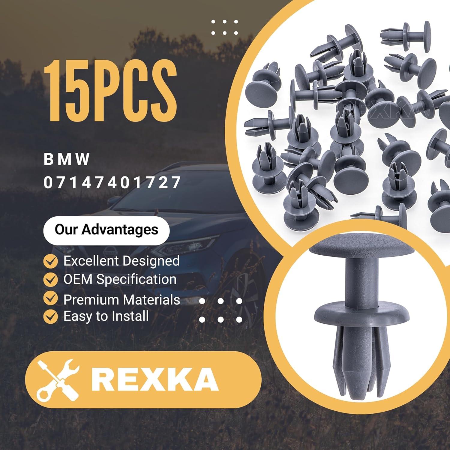 Clip de Retención de Tapa de Maletero BMW 15pcs