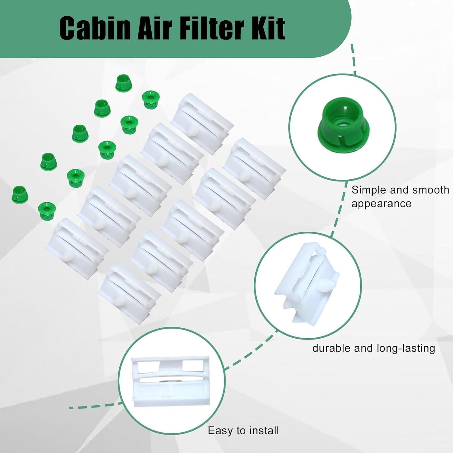 Clips de Moldura Lateral SecosAutoparts 20pcs BMW E36 E46 E90 E91