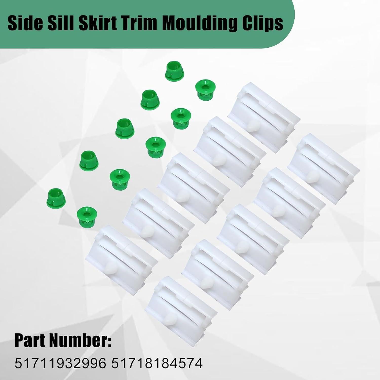 Clips de Moldura Lateral SecosAutoparts 20pcs BMW E36 E46 E90 E91