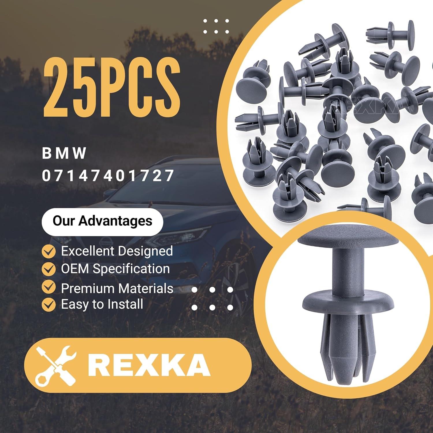 25 Clips de Retención de Tapa de Maletero BMW Yongtao