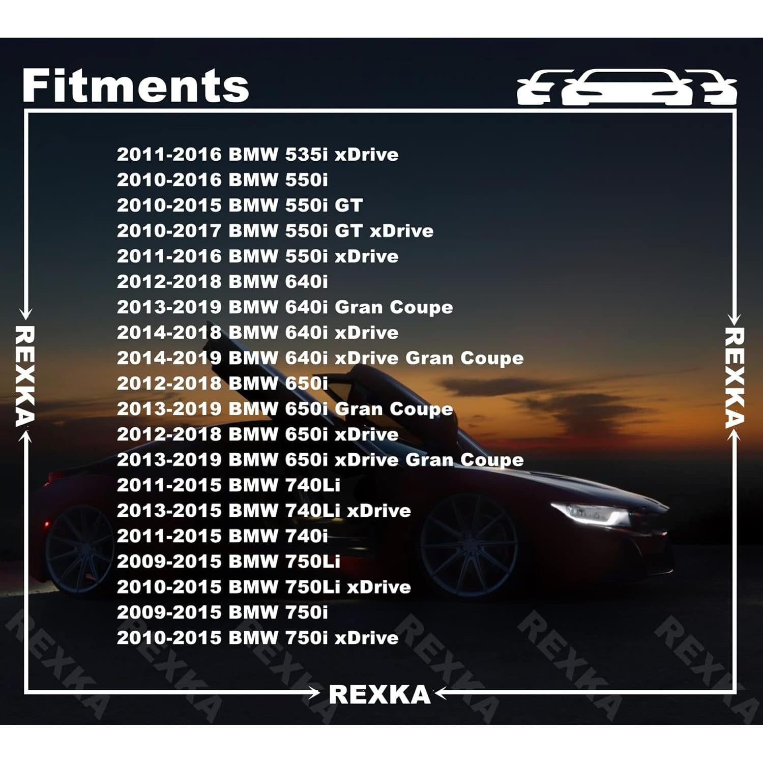 Tornillos de Tapa de Parachoques BMW Rexka 20pcs M5x18.5mm