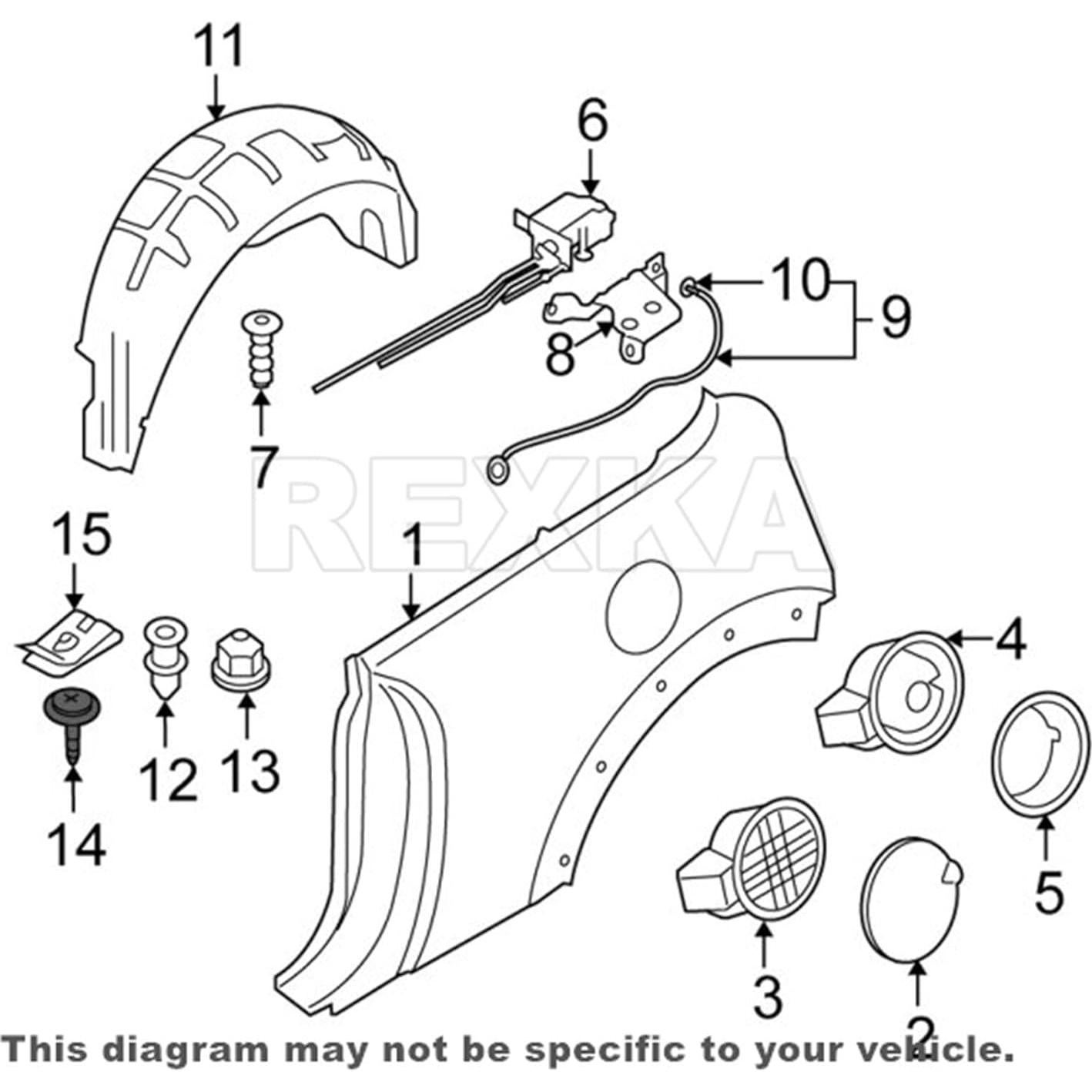 Tornillos de Tapa de Parachoques BMW Rexka 20pcs M5x18.5mm