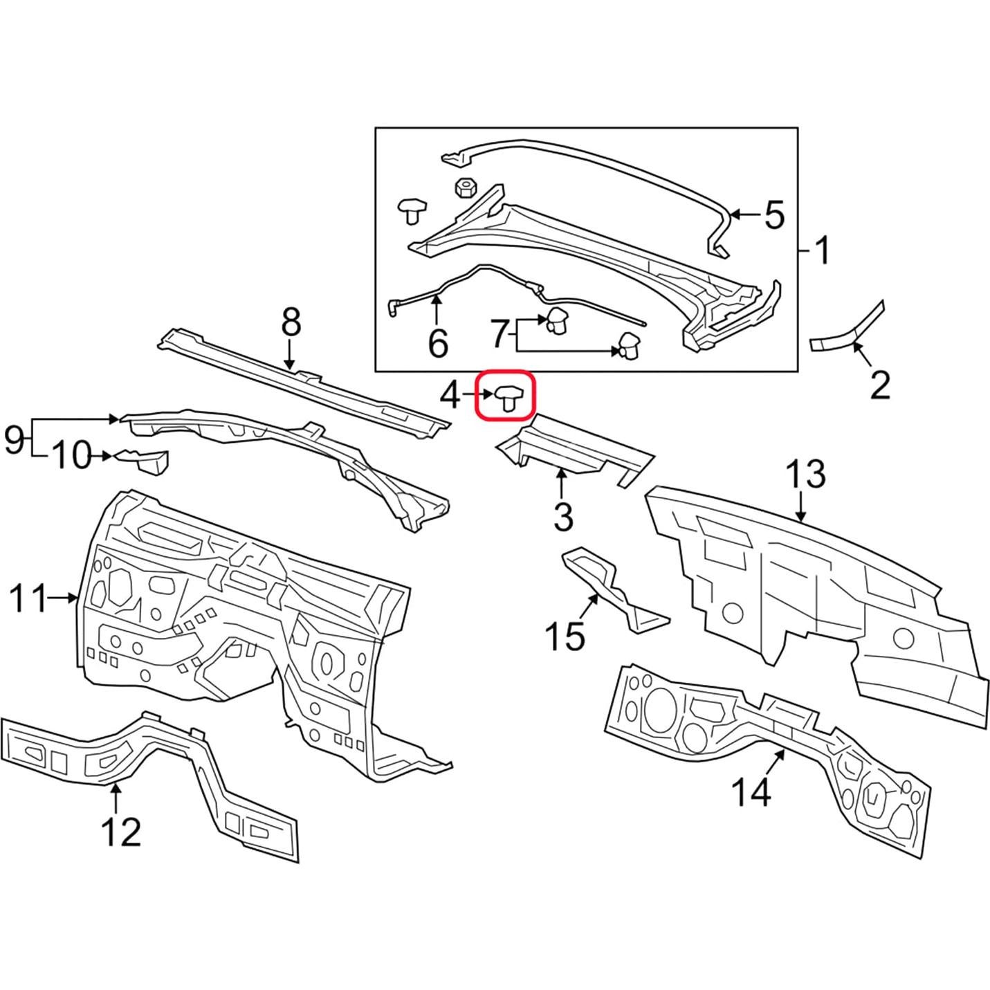 40 Clips de Retención de Panel de Puerta Interior Woodzdon