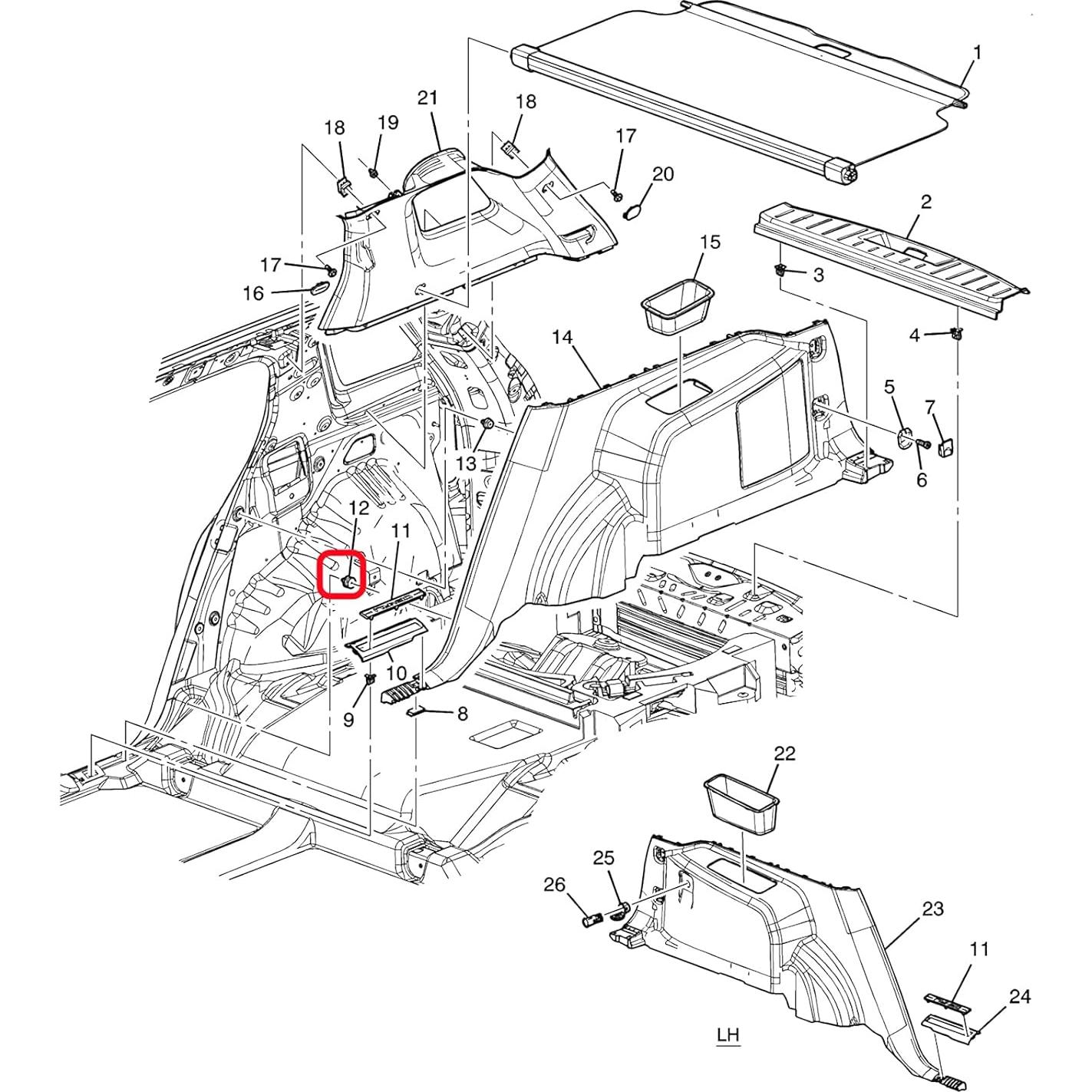 40 Clips de Retención de Panel de Puerta Interior Woodzdon