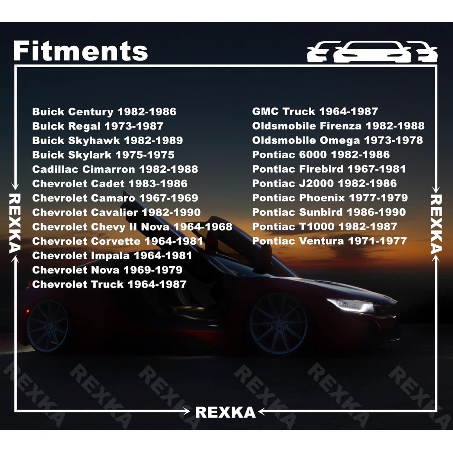 Clip de Varilla de Cerradura de Puerta Rexka 15pcs para Chevrolet y GM