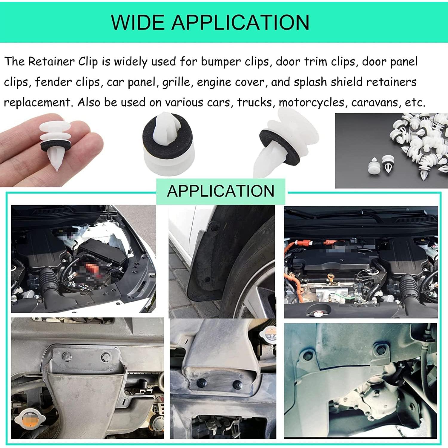 Clip de Retención de Panel de Moldura WTPLY 40 Piezas