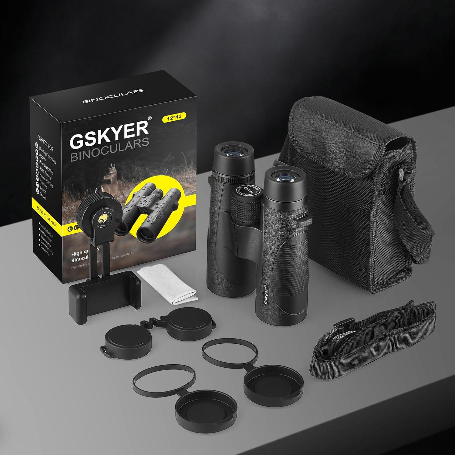 Binoculares Gskyer 12x42 HD Livianos Impermeables