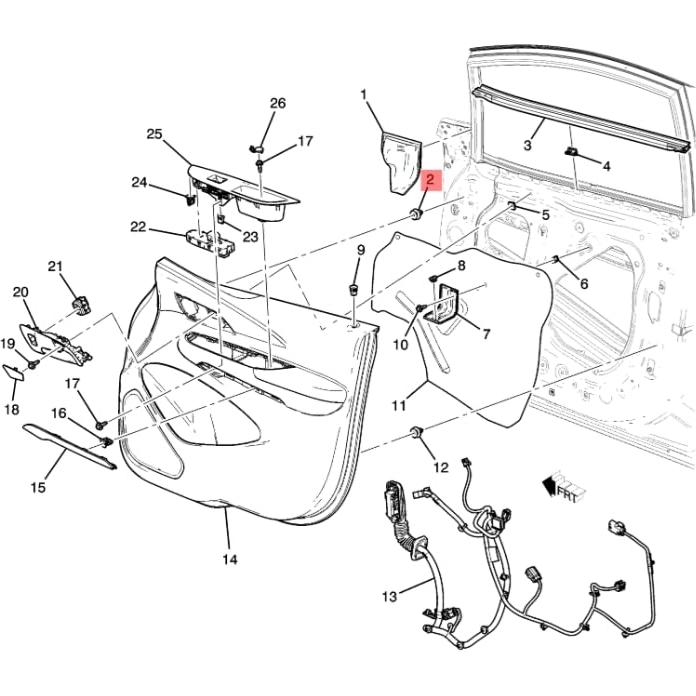 10 Clips de Retención de Panel de Moldura de Puerta GM AUOSTMO