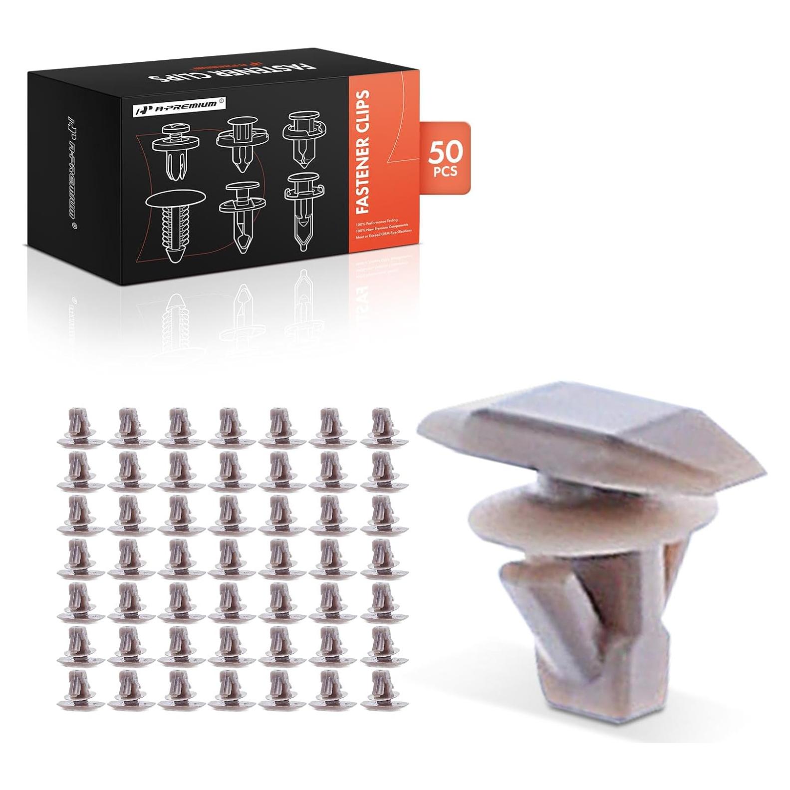 Clips de Retención de Nylon A-Premium 50 Pcs para Autos