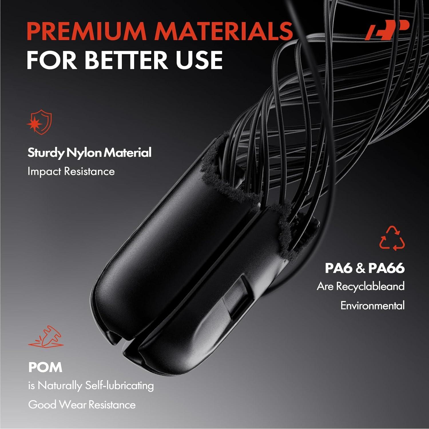 Clips de Retención de Nylon A-Premium 50 Pcs para Autos