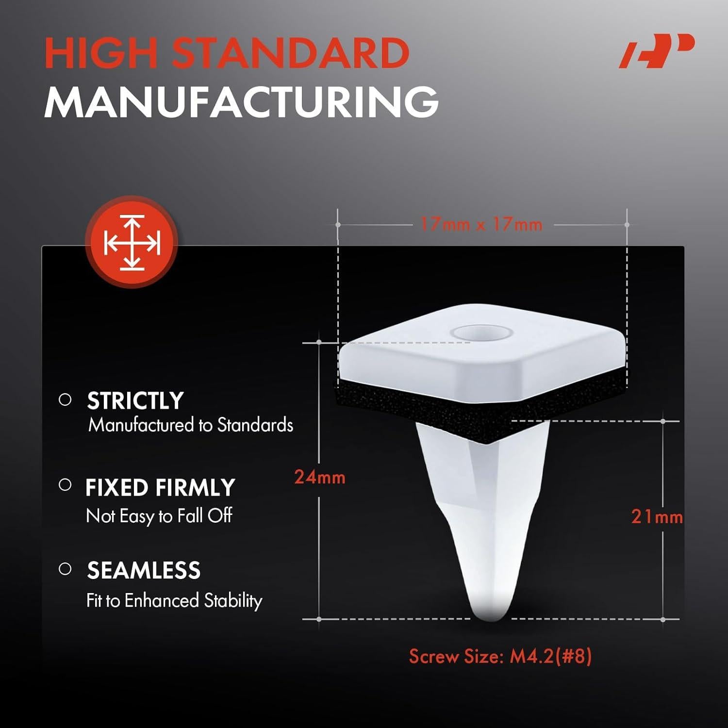20 Clips Sujetadores de Moldura A-Premium para Mitsubishi