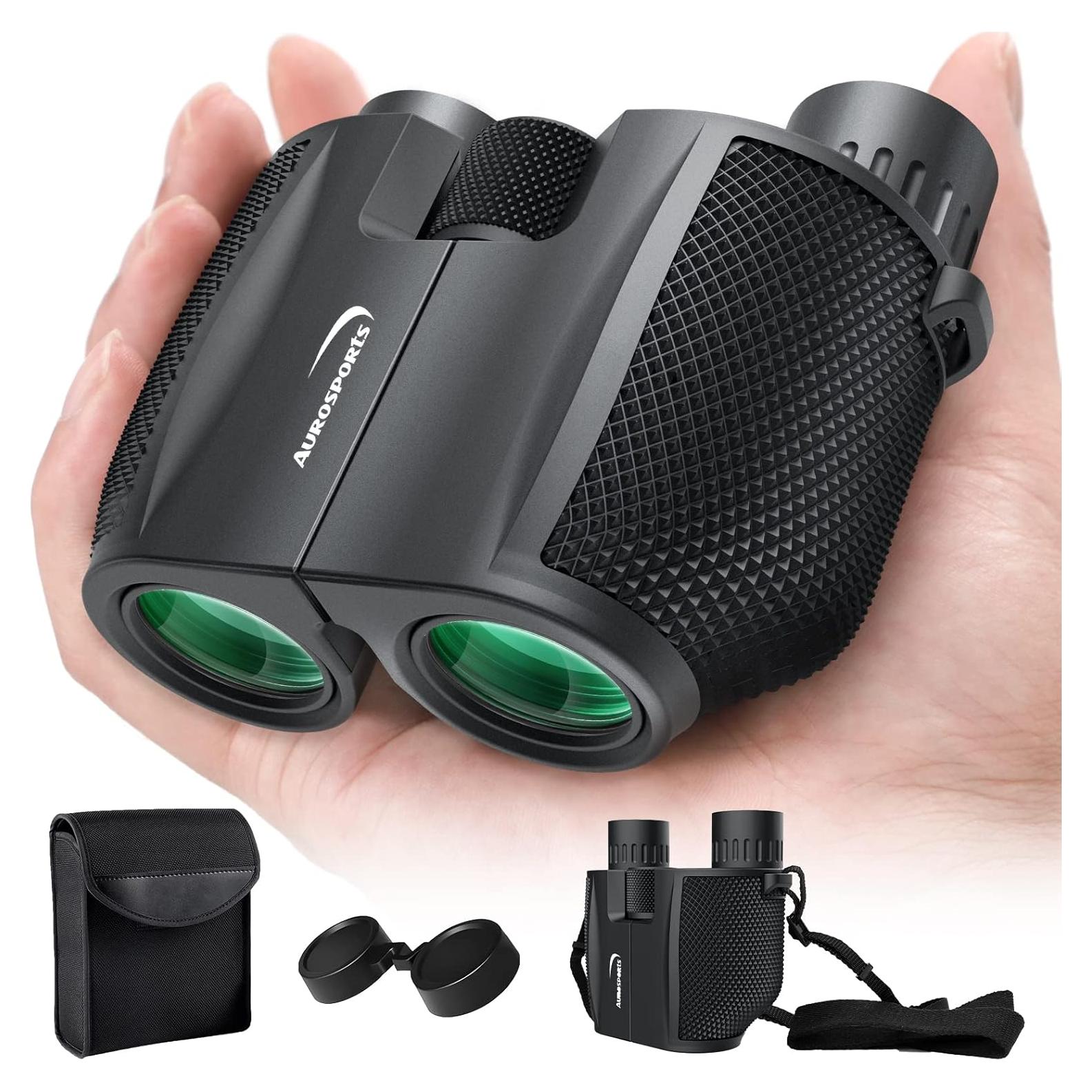 Binoculares Aurosports 10x25 Compactos para Adultos y Niños