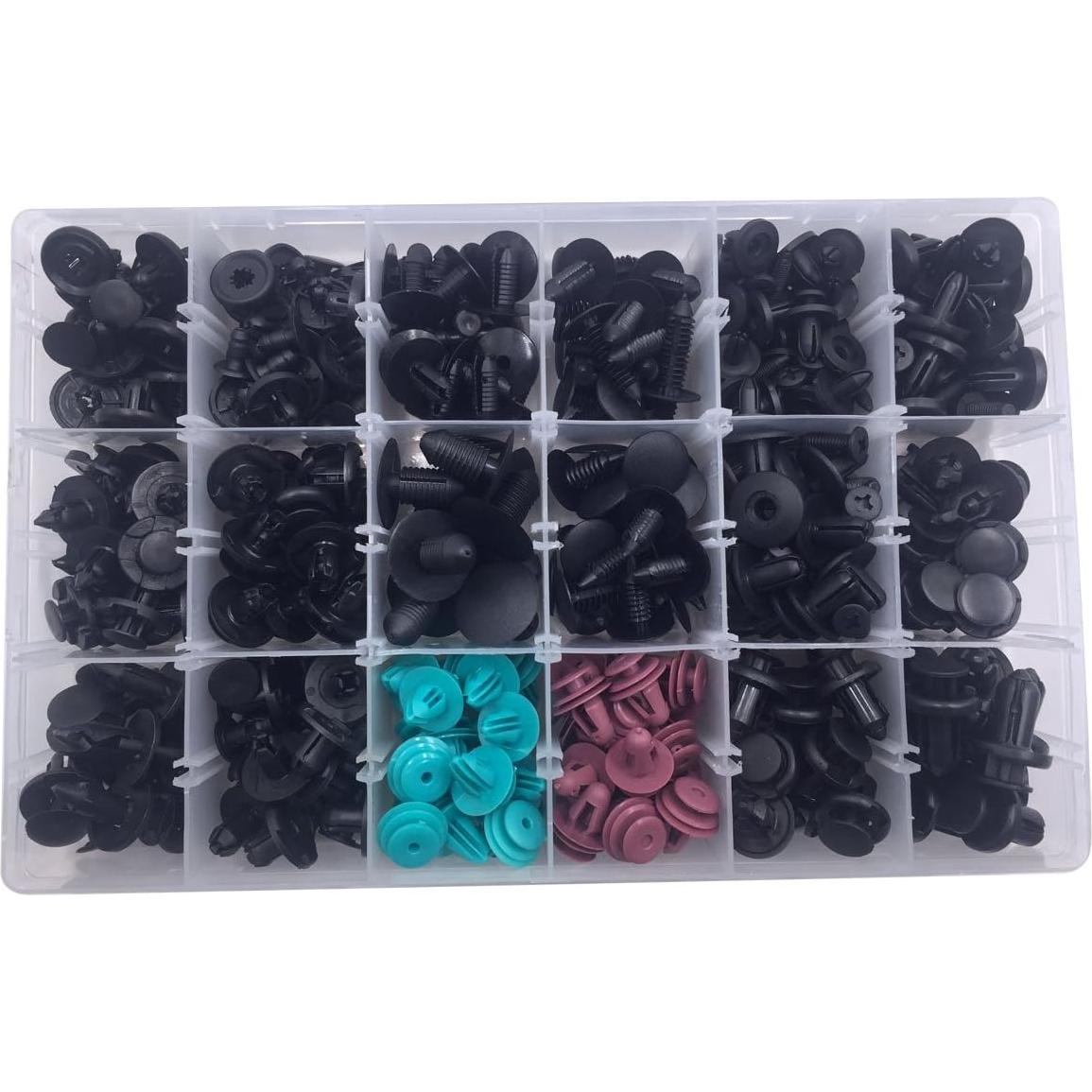 Kit de 299 Clips de Retención Lantee para Automóviles