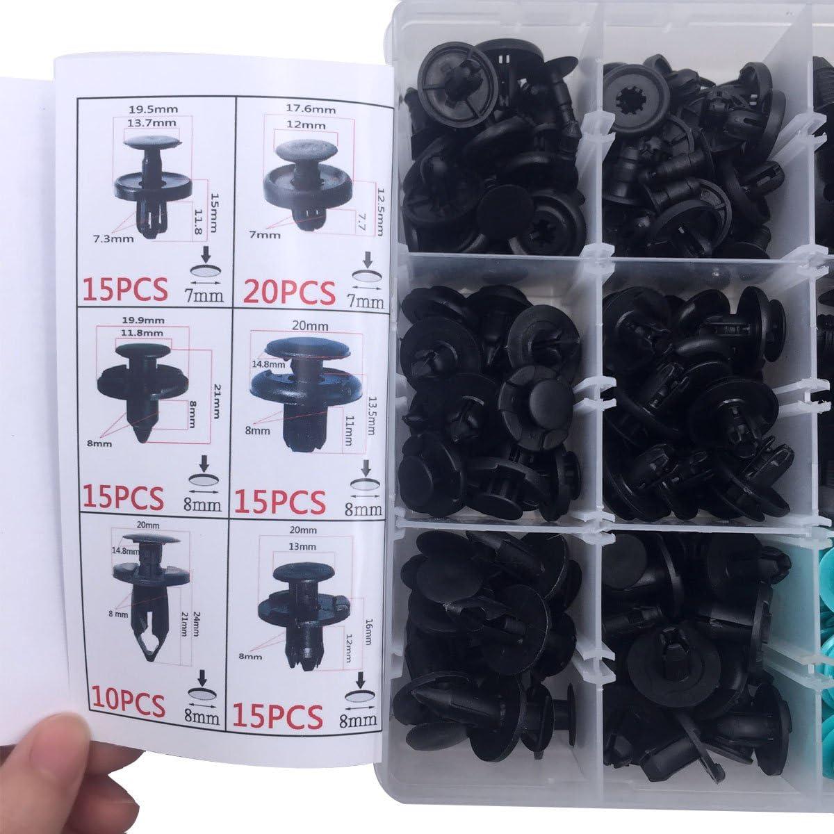 Kit de 299 Clips de Retención Lantee para Automóviles