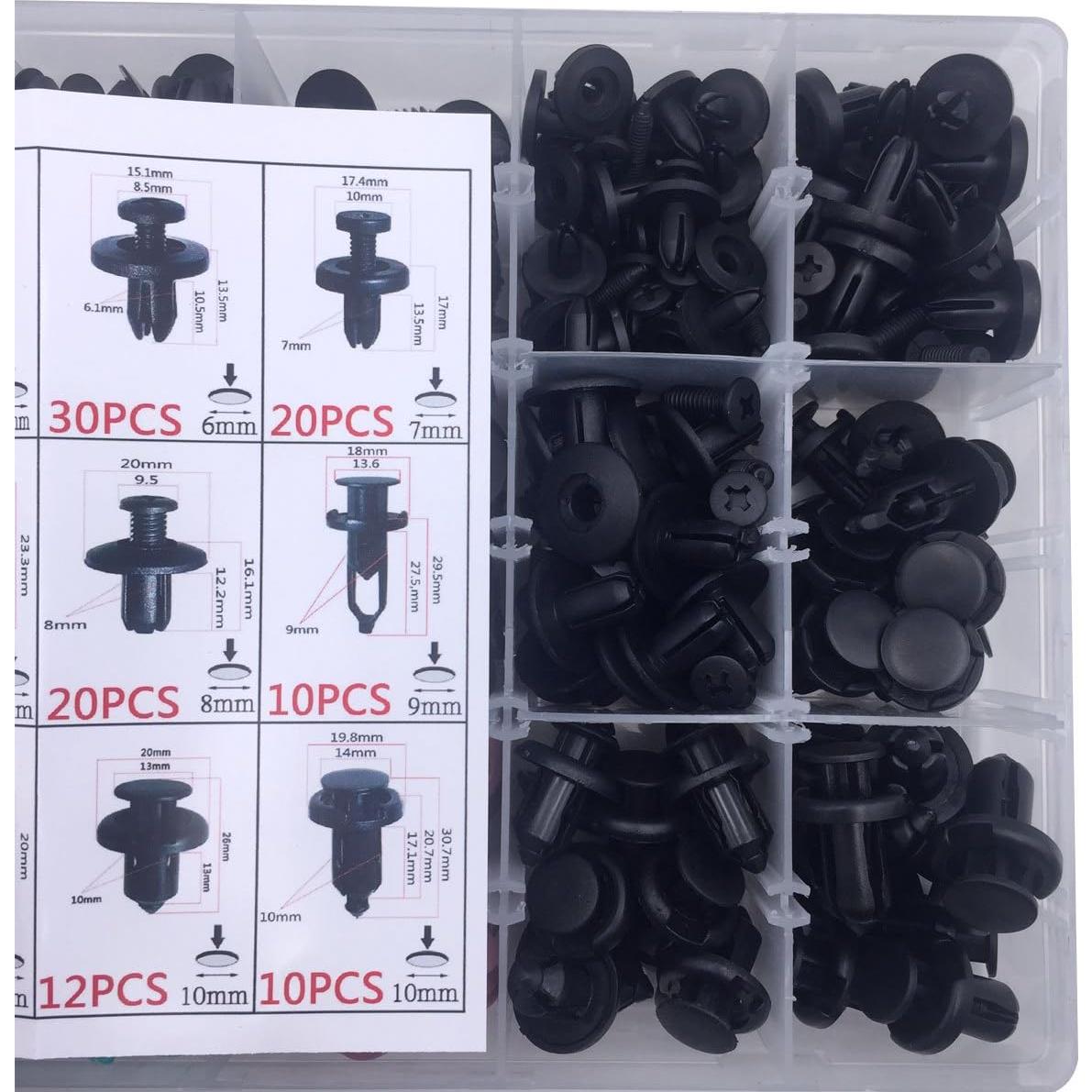 Kit de 299 Clips de Retención Lantee para Automóviles
