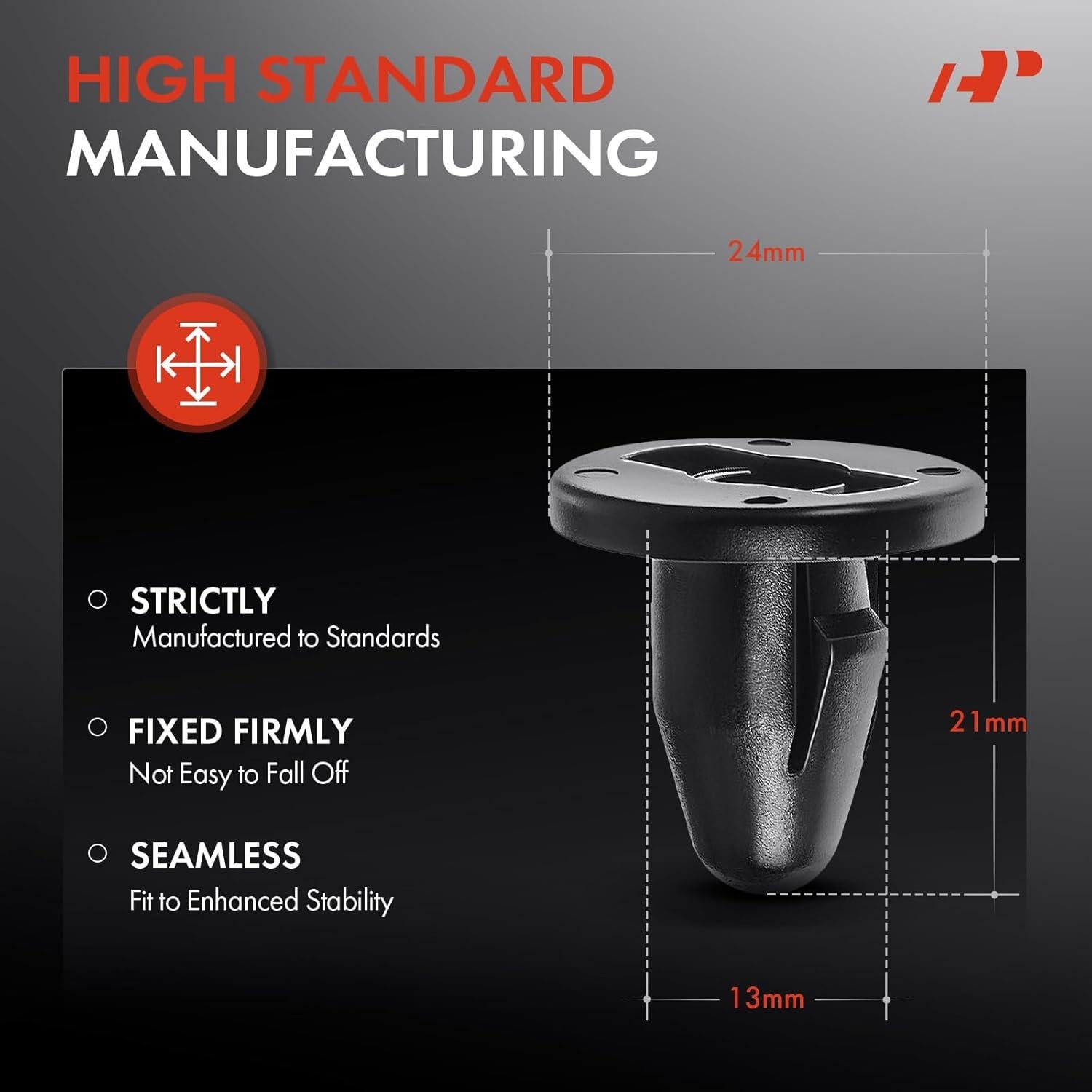 Clips de Retenedor A-Premium 50 PCS para Mitsubishi y Chrysler