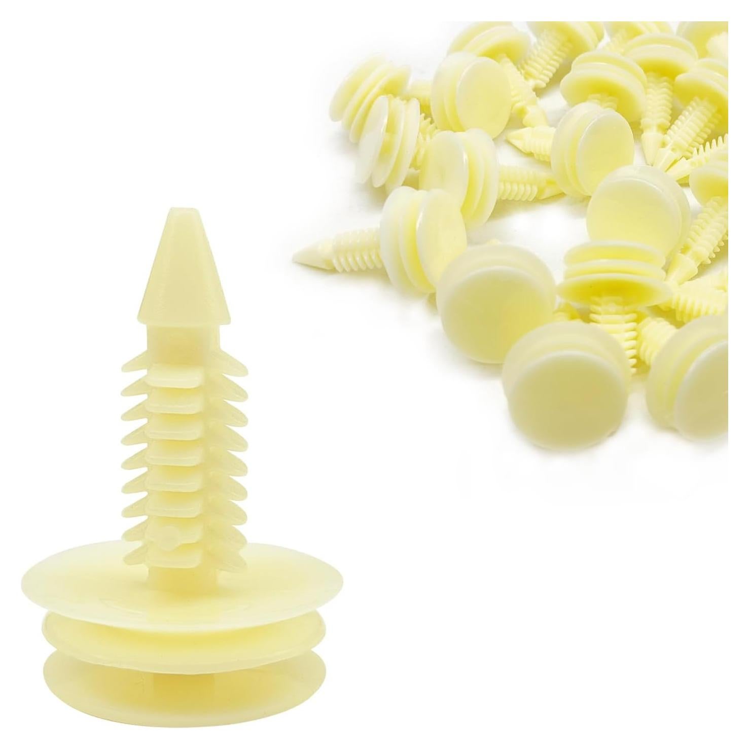 50 Clips de Retención de Panel de Recorte Icyhaws 8mm Nylon