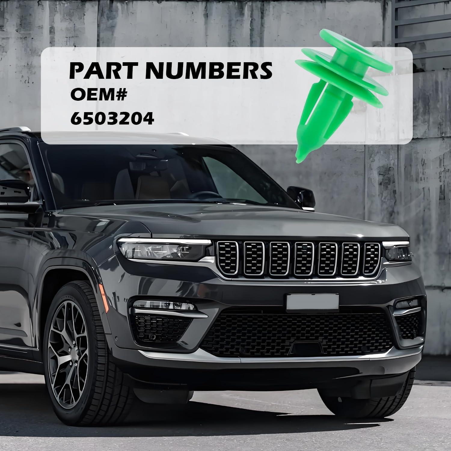 100 Clips de Panel de Puerta OEM#6503204 para Jeep Dodge Chrysler