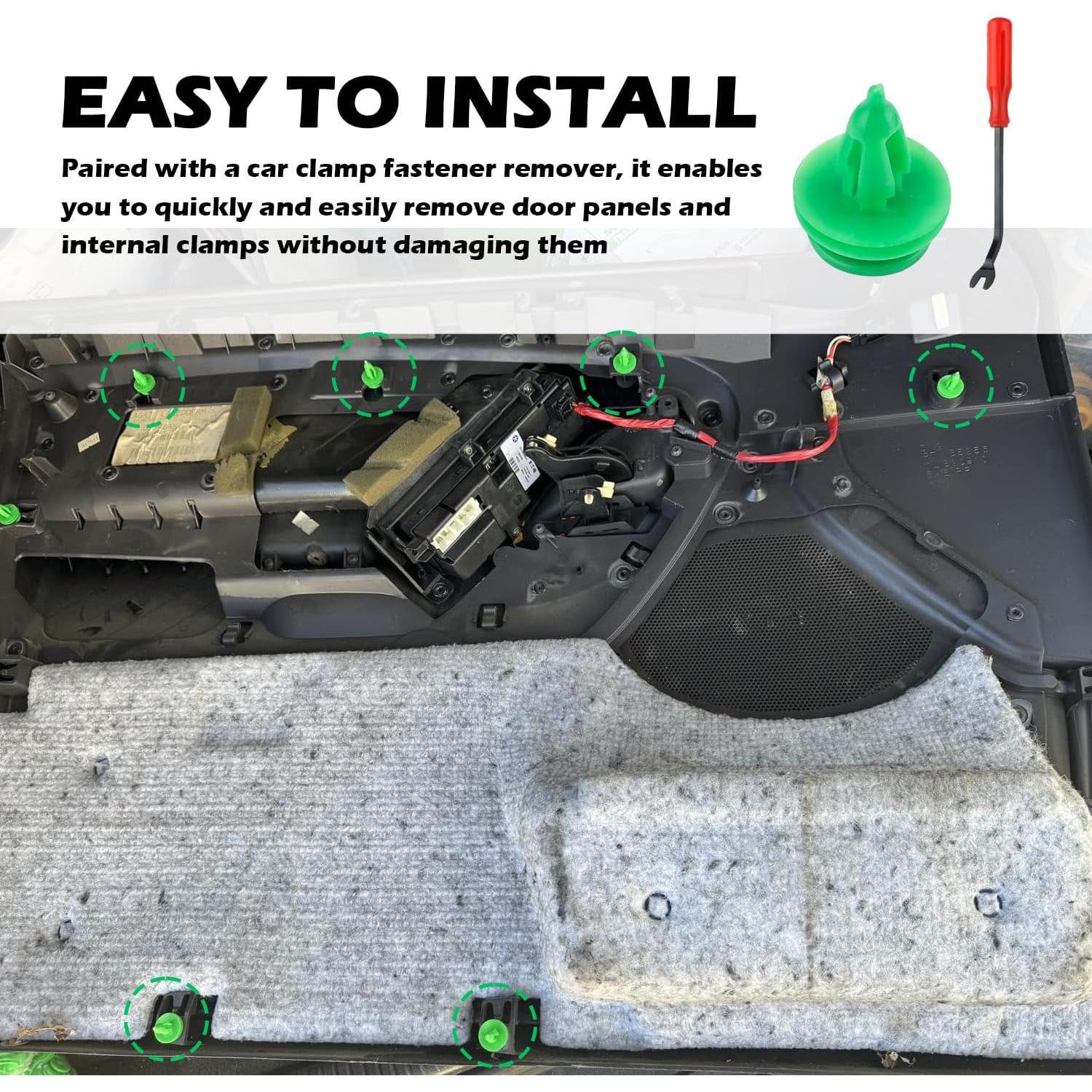 100 Clips de Panel de Puerta OEM#6503204 para Jeep Dodge Chrysler