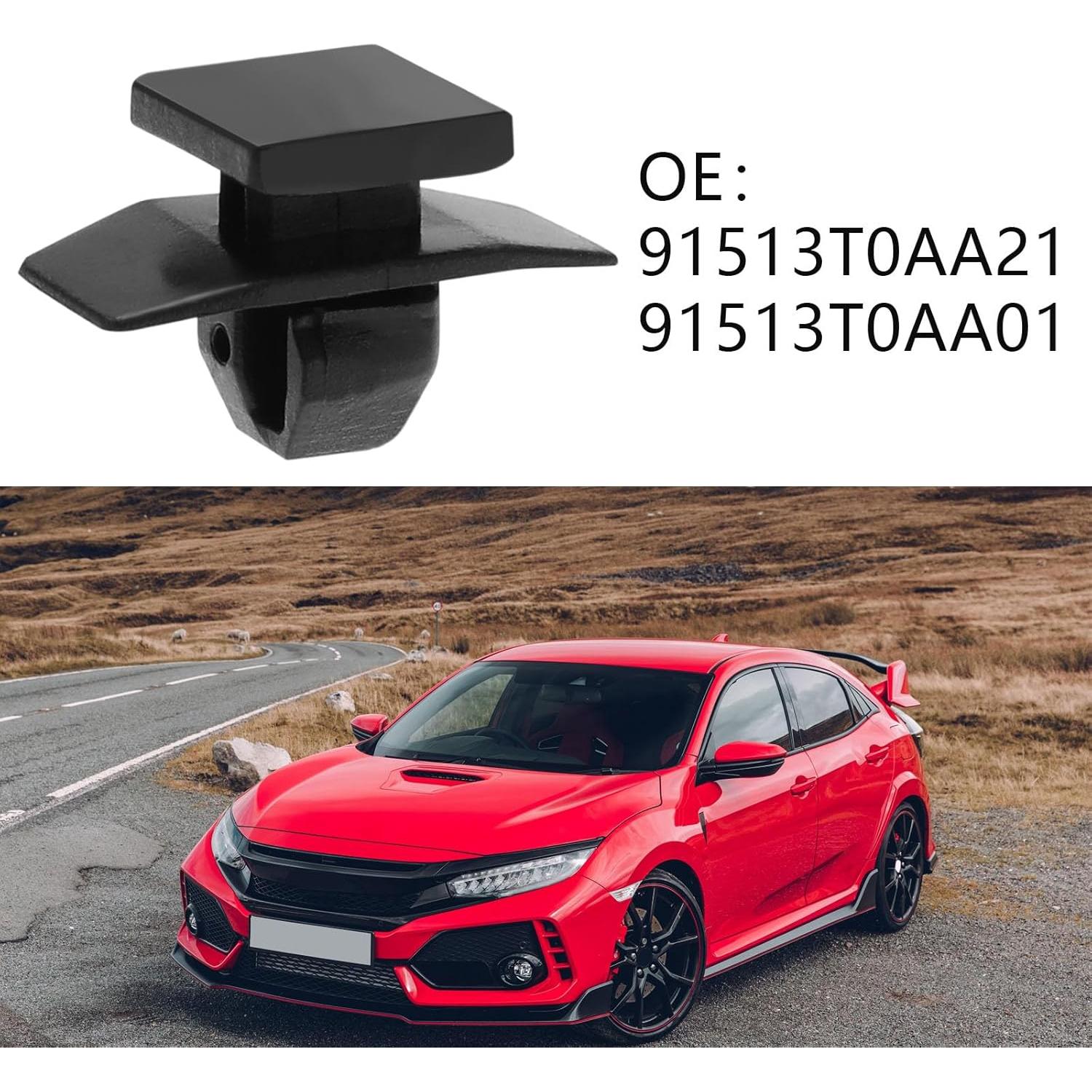 20 Clips de Reemplazo para Molduras de Arco de Rueda Honda