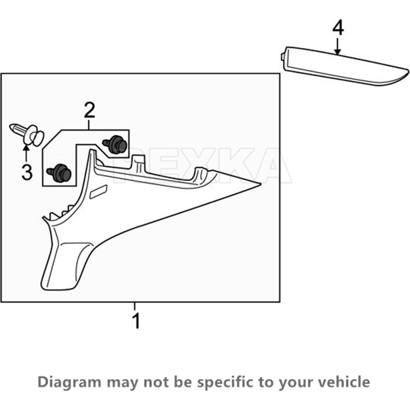 Clip de Retención de Panel de Puerta Rexka 15pcs para Honda Acura
