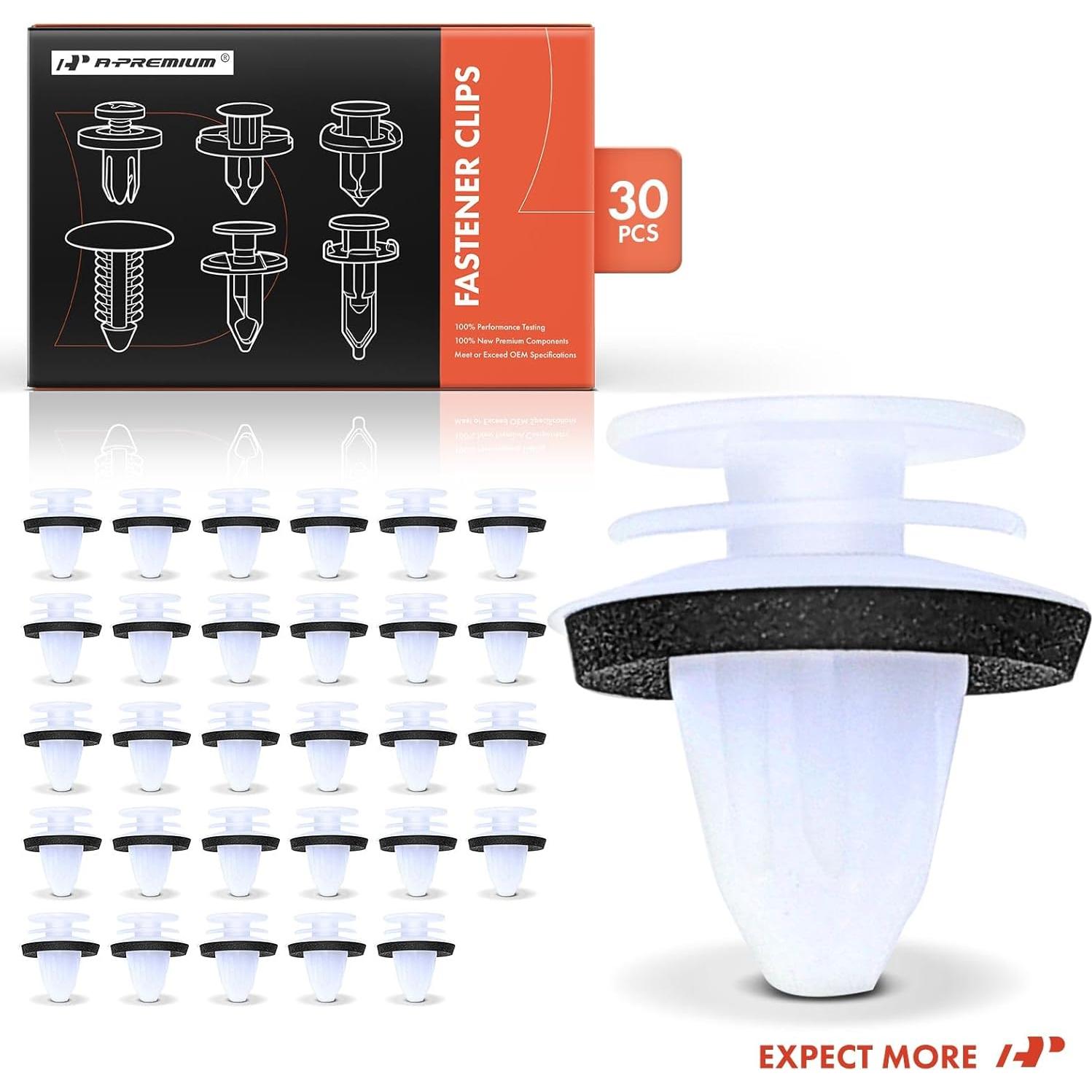 30 Clips de Retención Nylon A-Premium para Mercedes-Benz