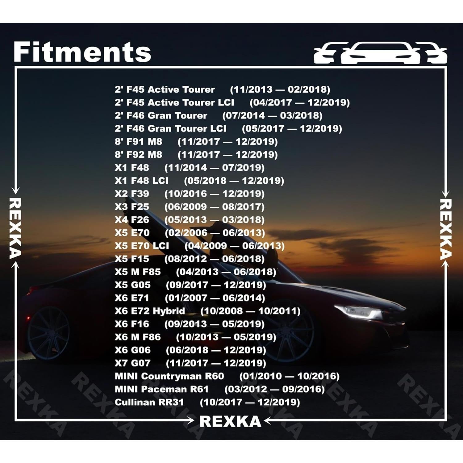 Clips de Moldura Premium Rexka para BMW y MINI - 20 Pcs