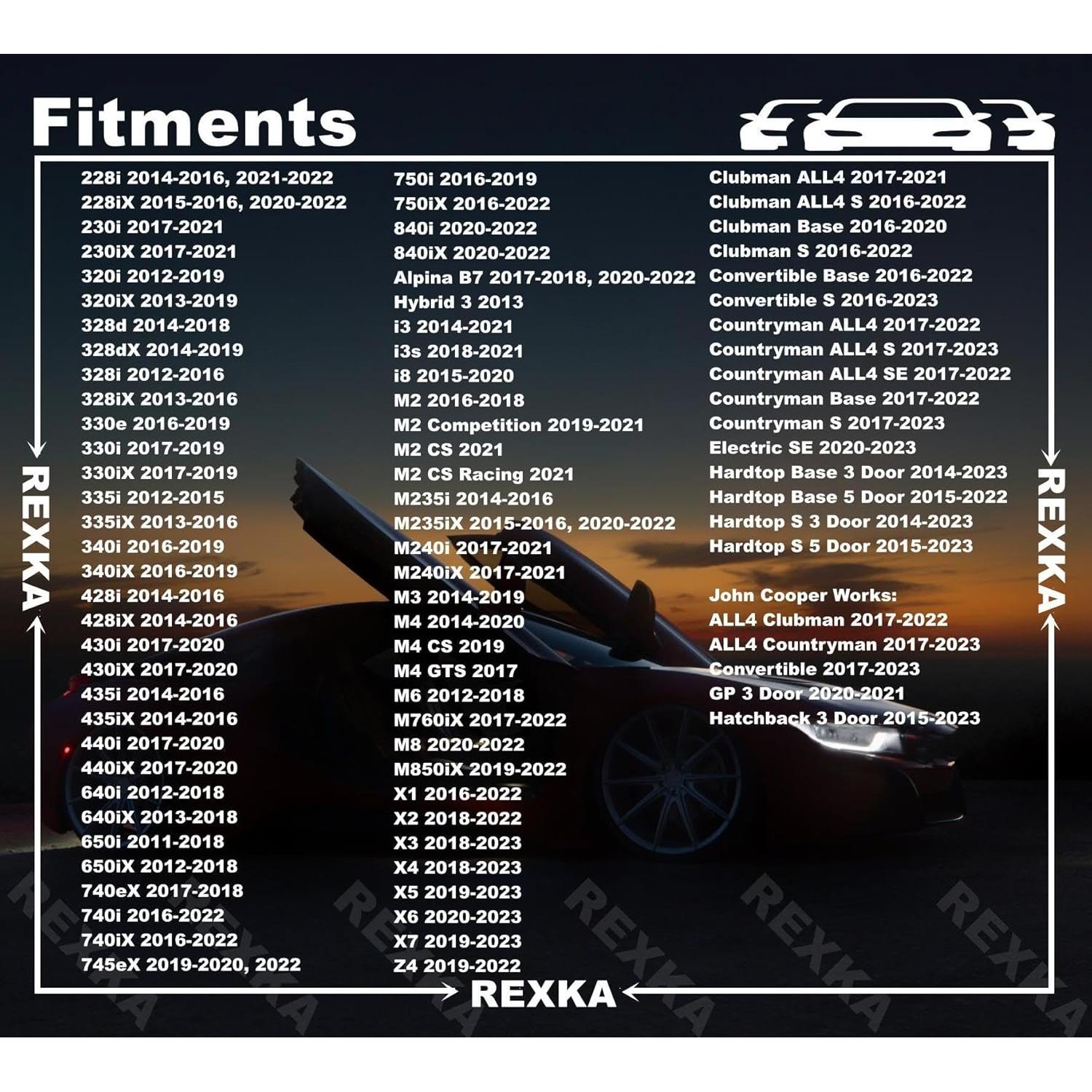 Tuerca de Retención M5 Rexka 30pcs para BMW y Mini Cooper