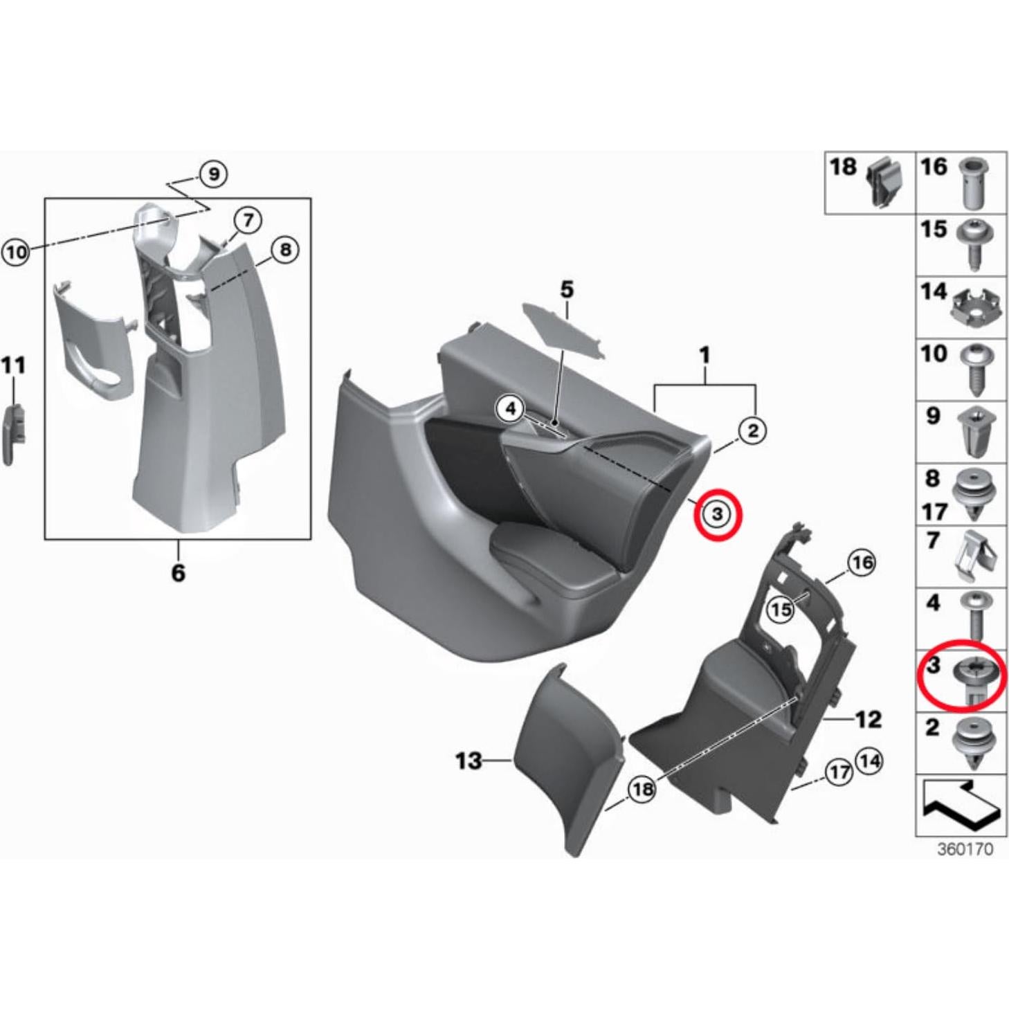 Tuerca de Retención M5 Rexka 30pcs para BMW y Mini Cooper