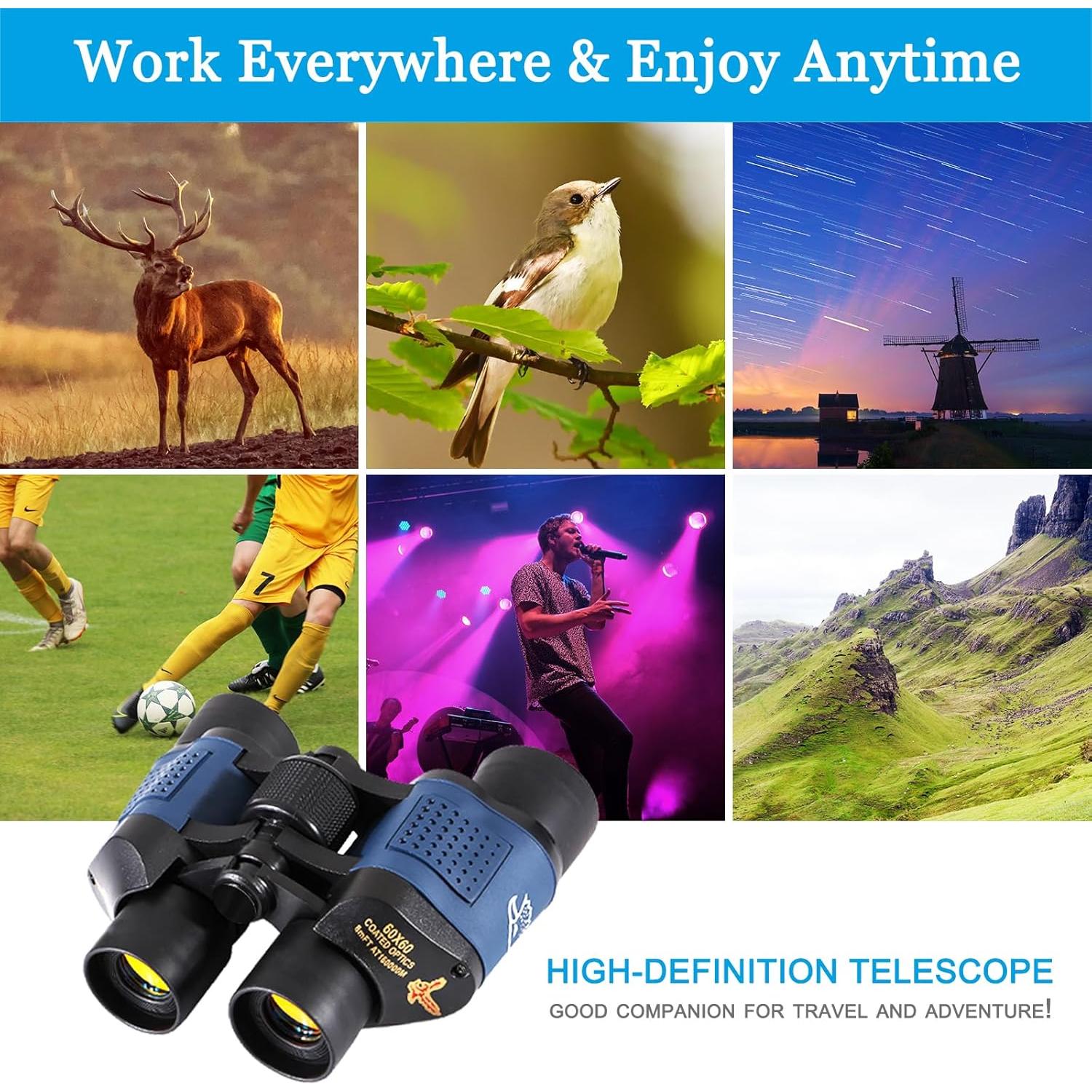 Binoculares MIQXUAS 60X60 Impermeables para Observación