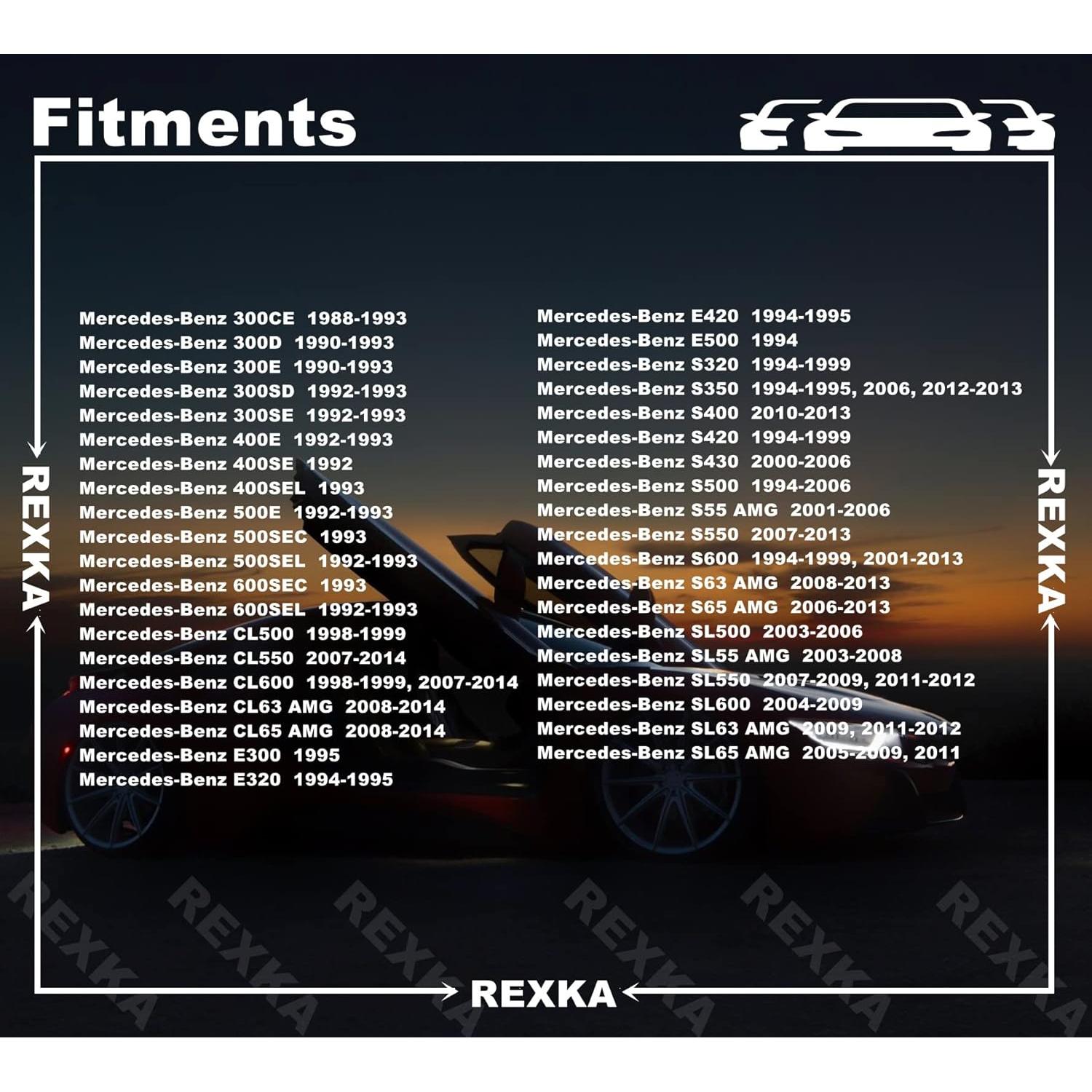 Clips de Retención de Panel de Puerta Rexka para Mercedes-Benz