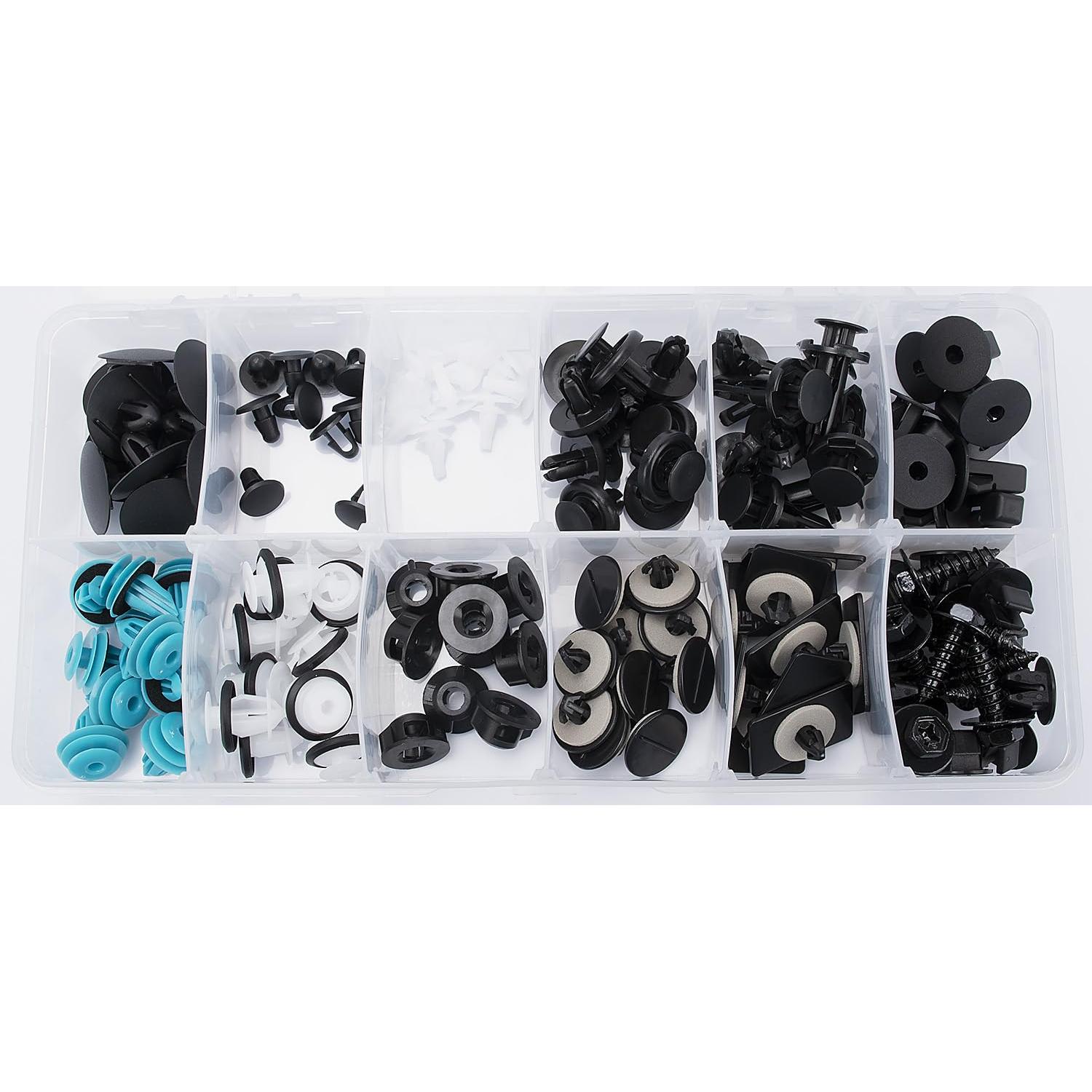 Kit de 130 Clips Retenedores OAUTOO para Toyota Corolla