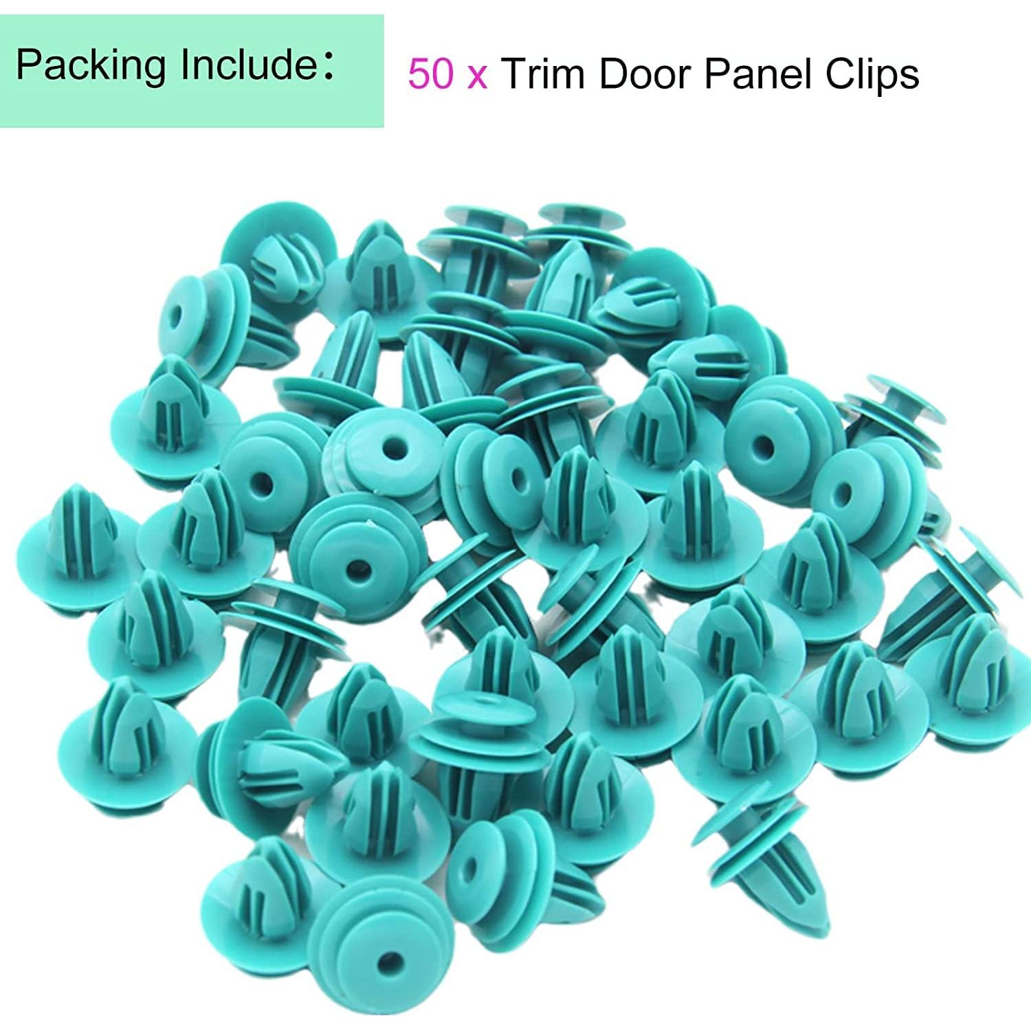 50 Clips de Panel de Puerta de Recorte WTPLY para Toyota y Lexus