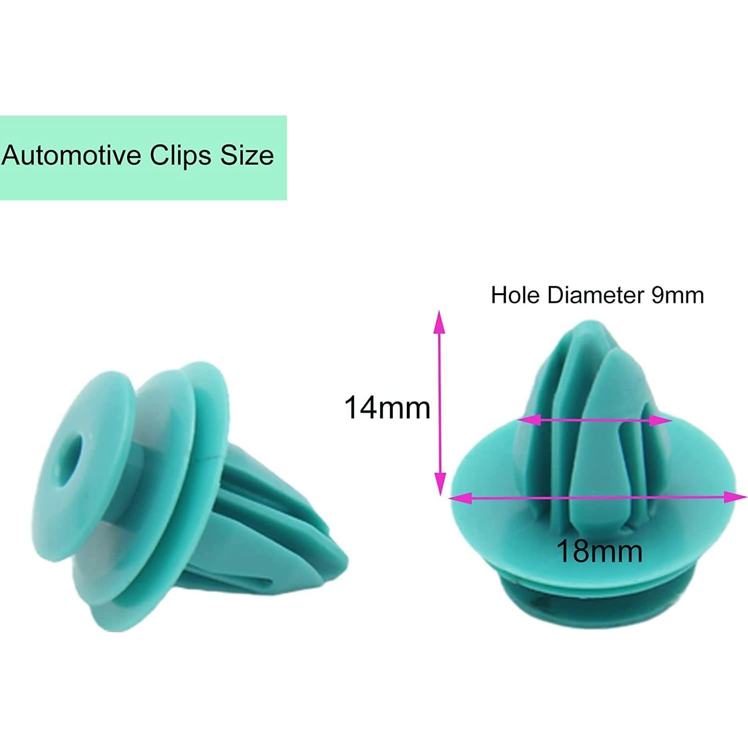 50 Clips de Panel de Puerta de Recorte WTPLY para Toyota y Lexus