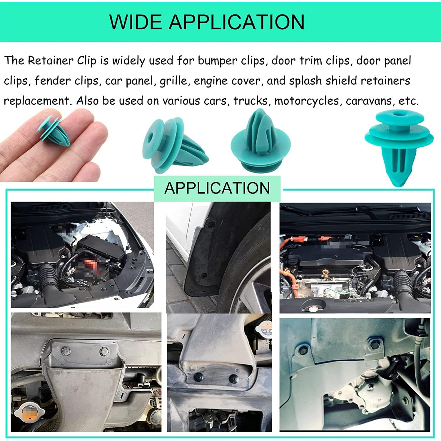 50 Clips de Panel de Puerta de Recorte WTPLY para Toyota y Lexus