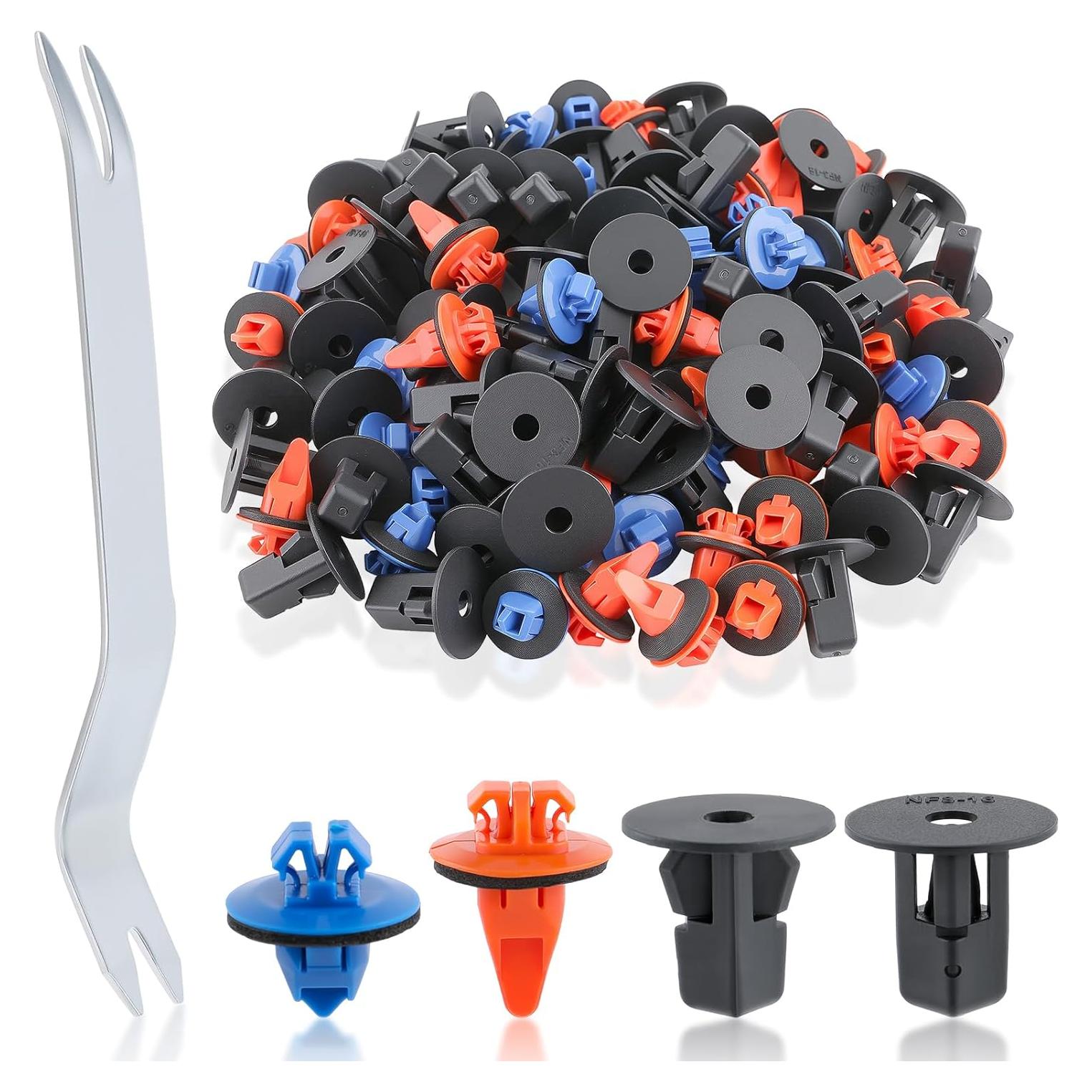 Kit 120 Clips de Guardabarros GoaMotors + Herramienta Toyota