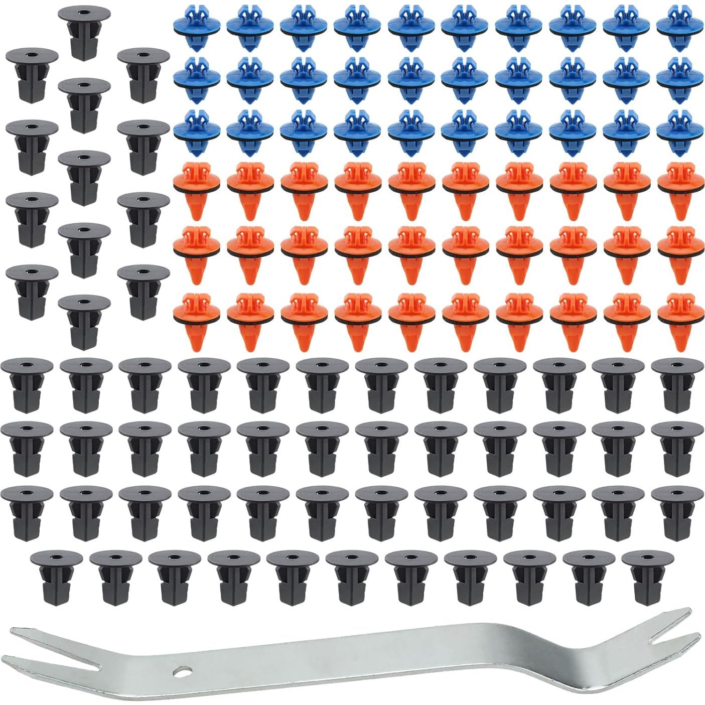 Kit 120 Clips de Guardabarros GoaMotors + Herramienta Toyota