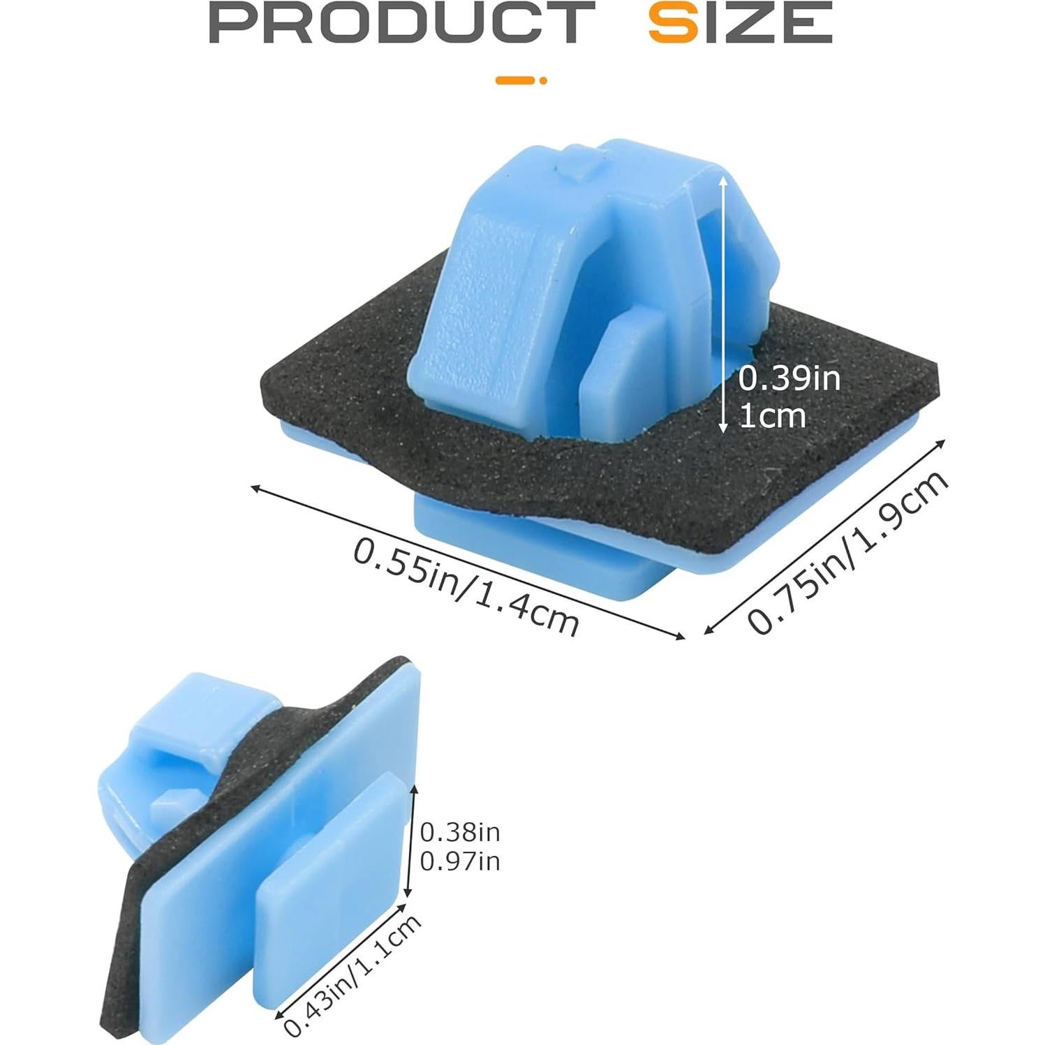 30 Clips de Retención de Moldura de Rocker SCUARI 87756-1F000