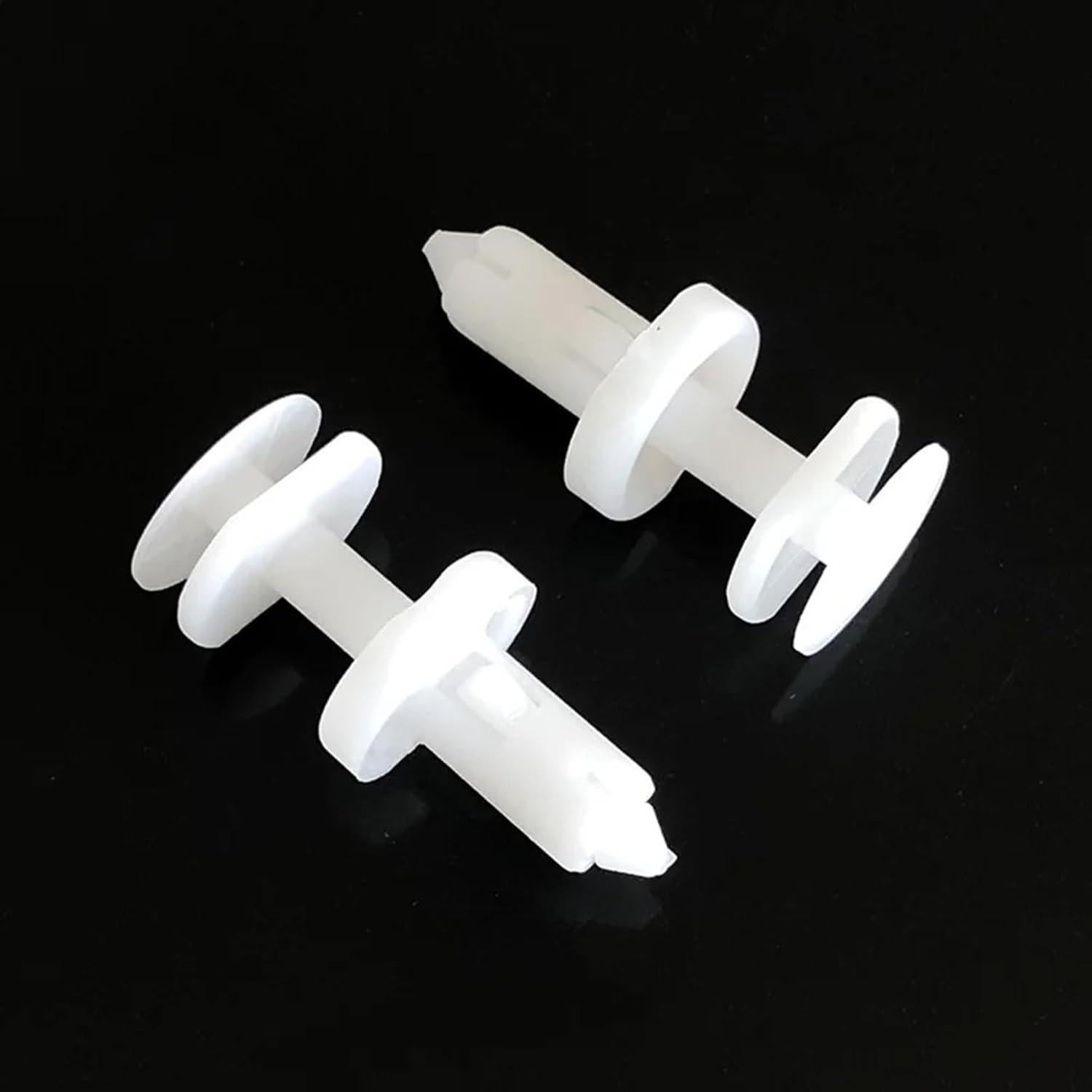 25 Clips de Retención de Panel de Puerta GM UPUPMOON - Nylon Blanco