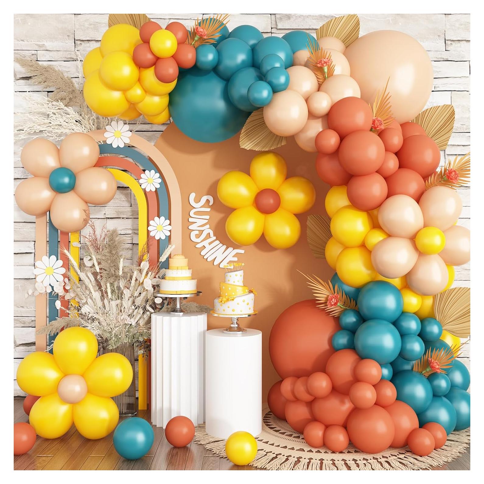 Arco de globos Isndare 101 piezas colores vibrantes