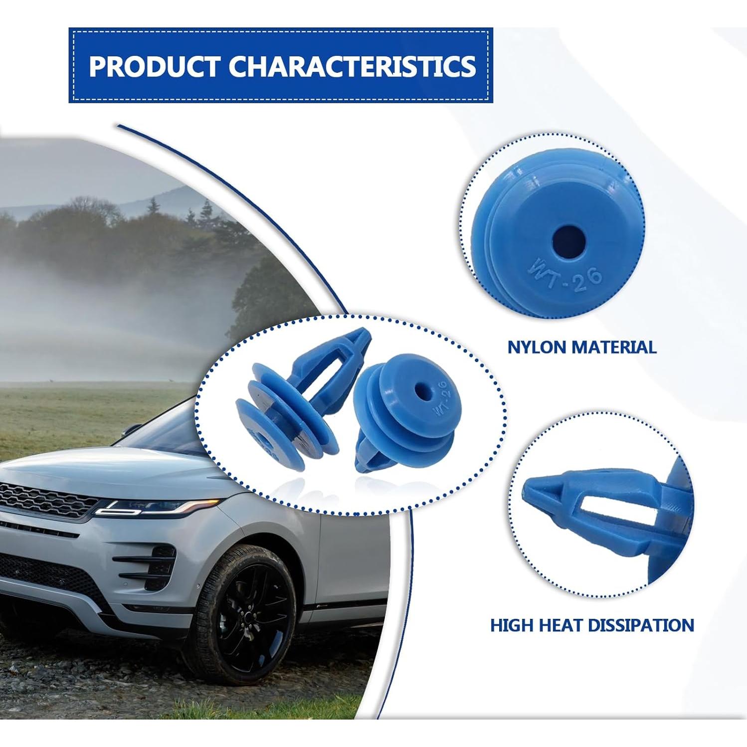 25 Clips de Retención de Moldura de Arco de Rueda TOPCNOEM