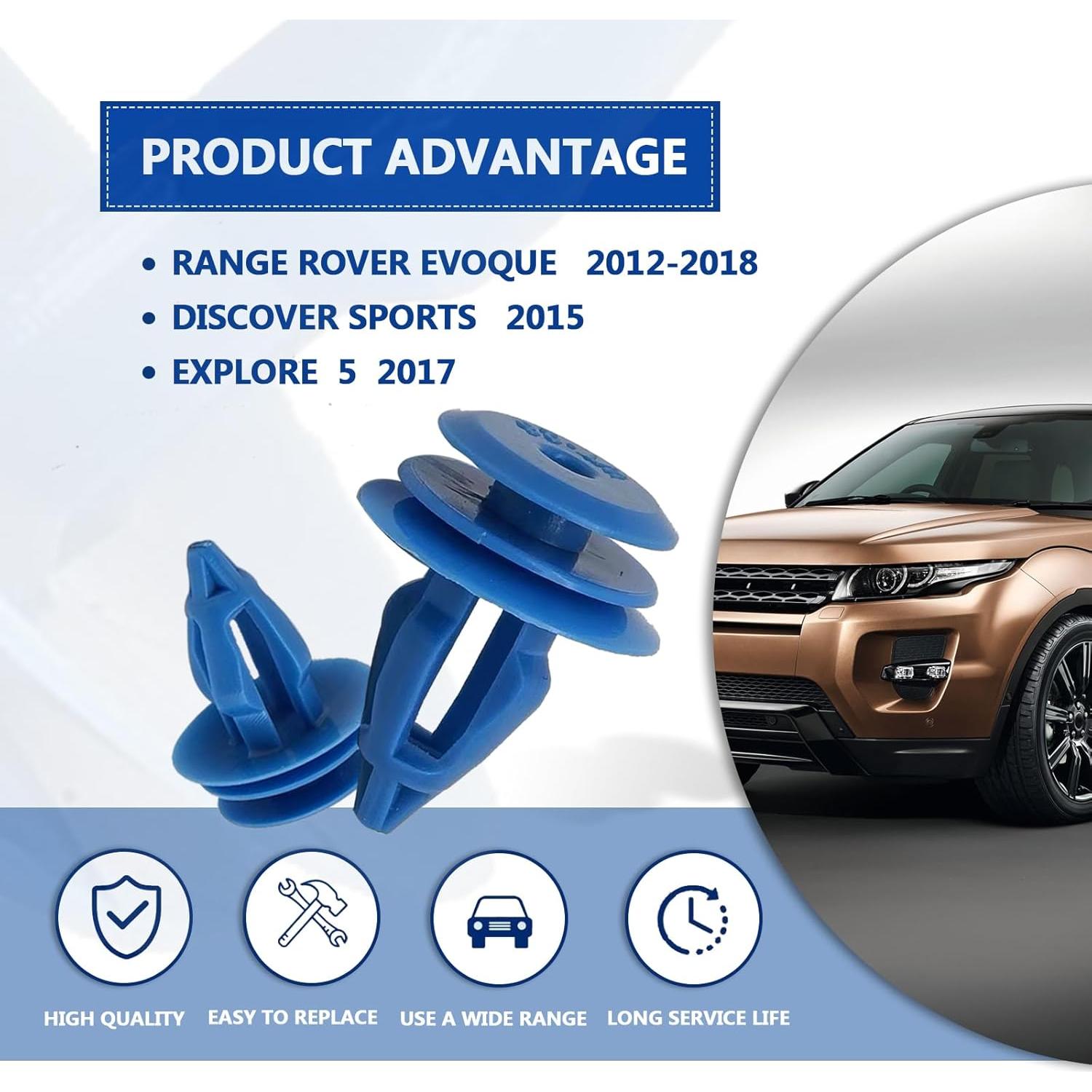 25 Clips de Retención de Moldura de Arco de Rueda TOPCNOEM